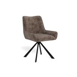 Eddie Eetkamerstoel – Stijlvol en draaibaar bruin