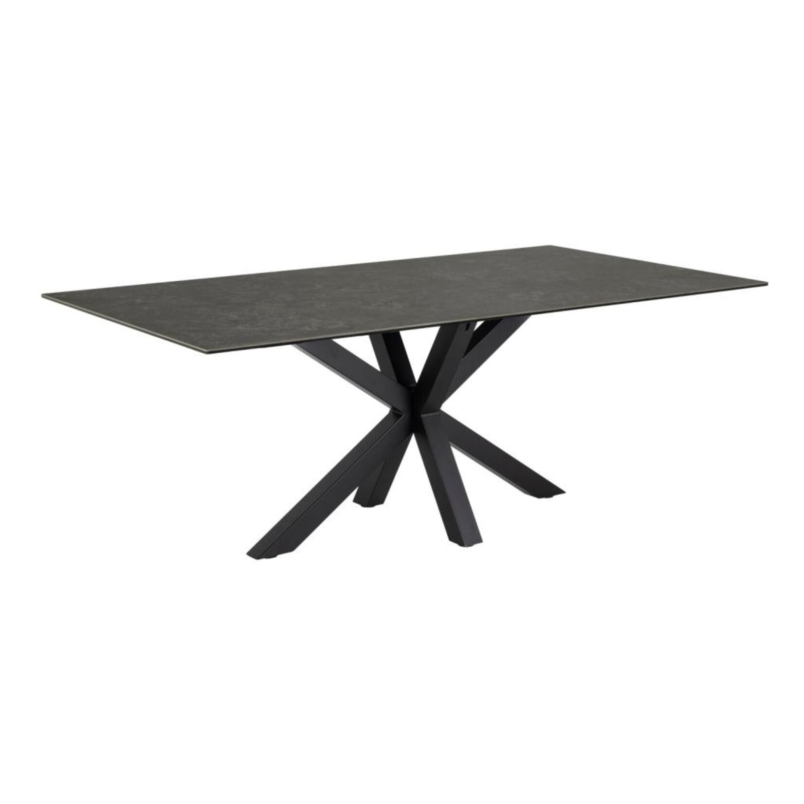 Heaven Rechthoekige eettafel keramiek zwart 200x100