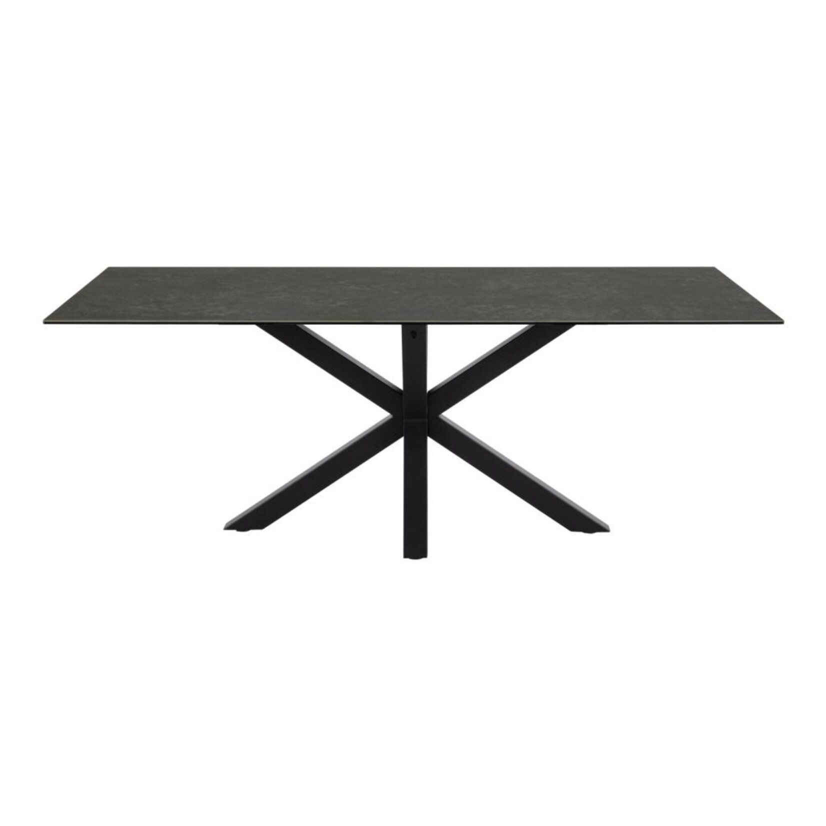 Heaven Rechthoekige eettafel keramiek zwart 200x100