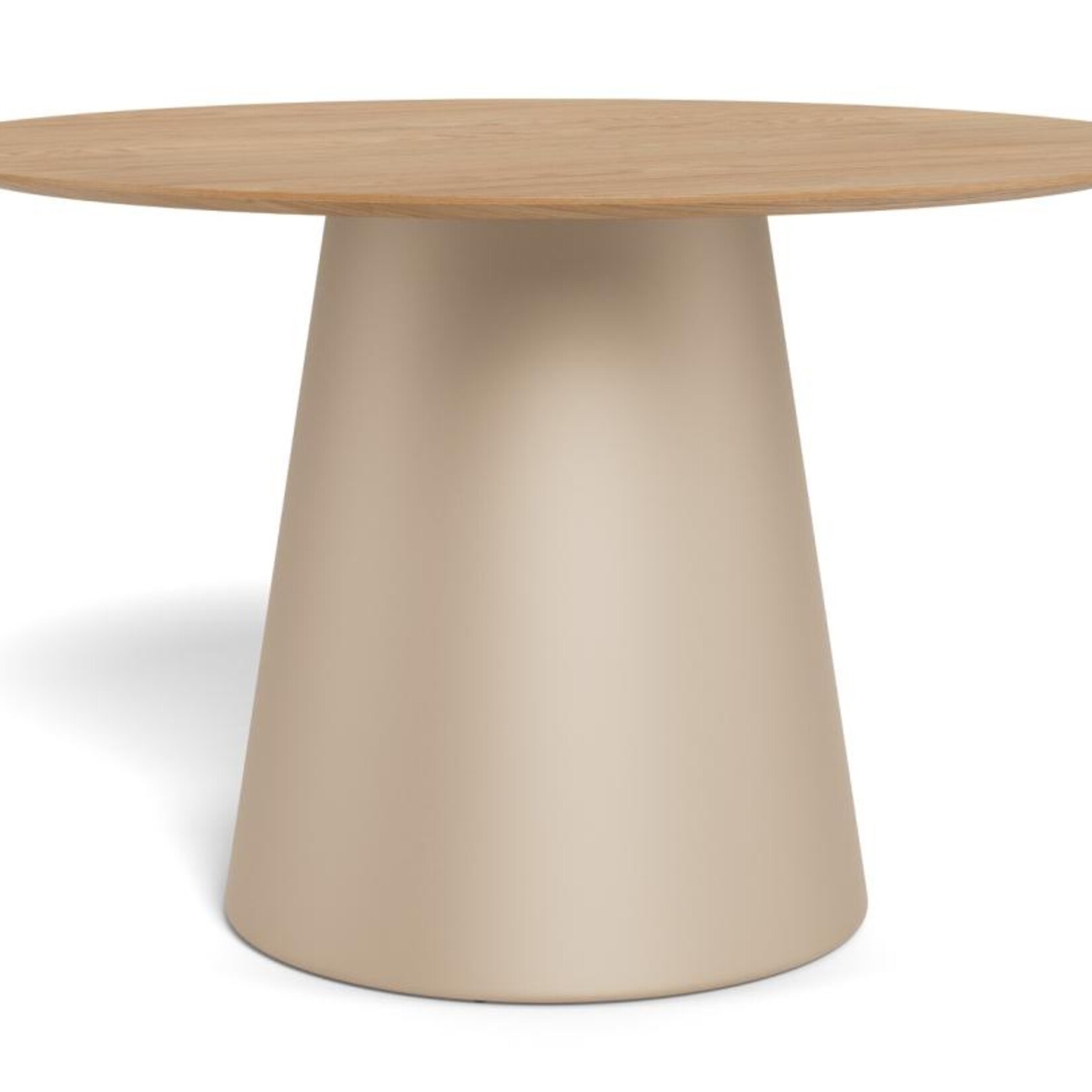 Soli eettafel mat eiken met grijze poot
