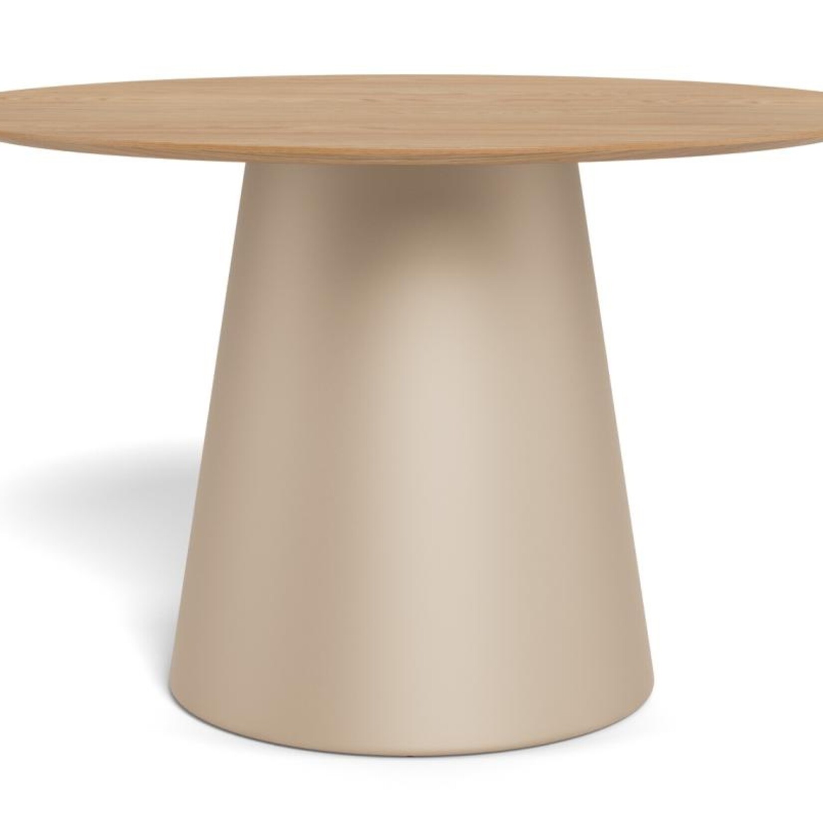 Soli eettafel mat eiken met grijze poot