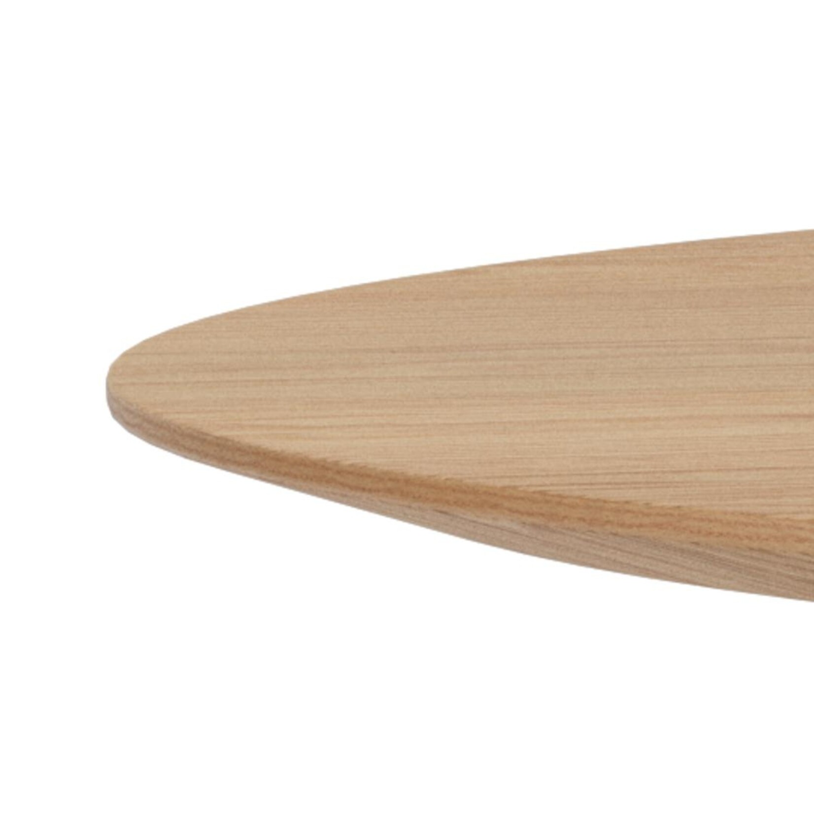 Soli eettafel mat eiken met grijze poot