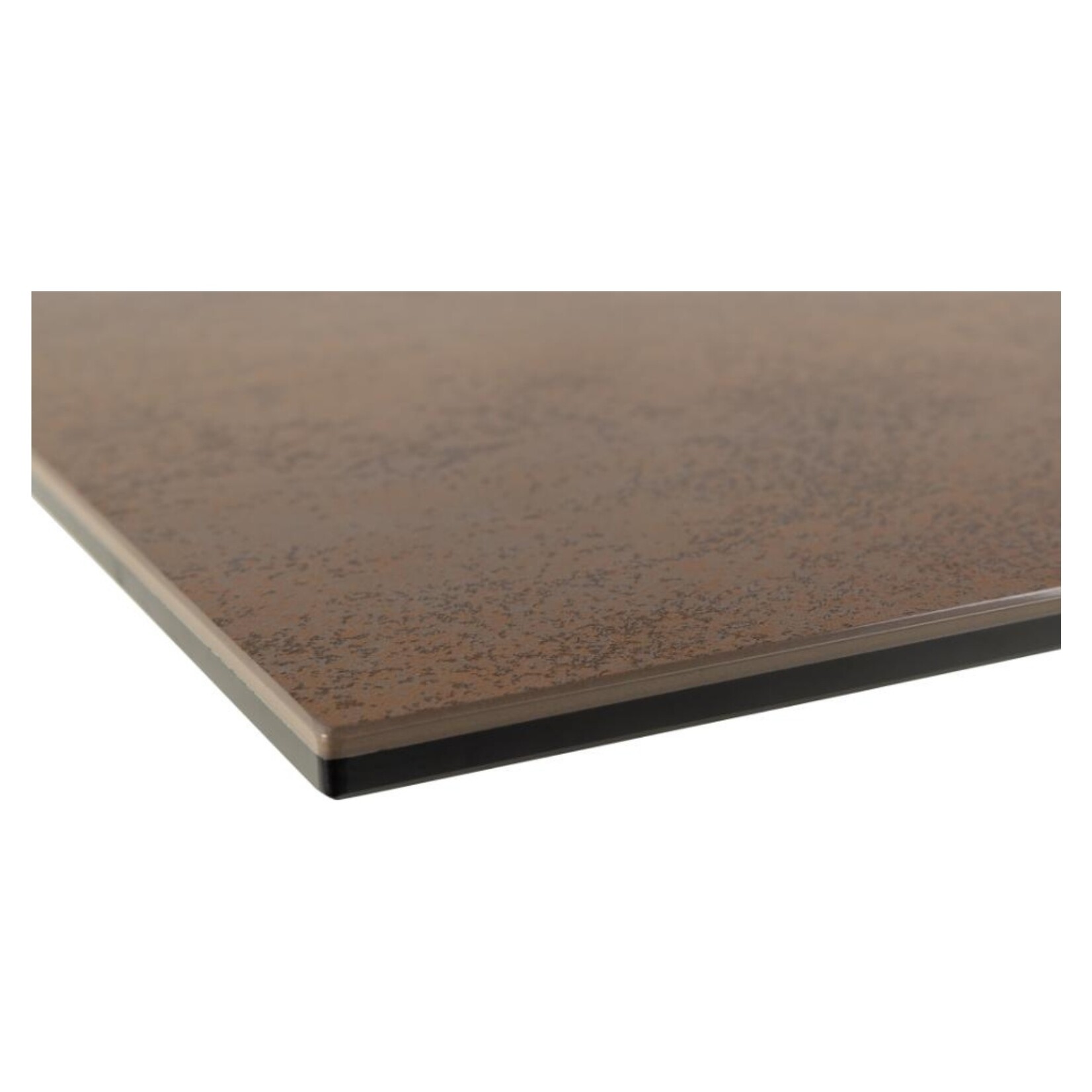 Rechthoekige eettafel Keramiek roestbruin 200x100