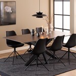 Rechthoekige eettafel Keramiek roestbruin