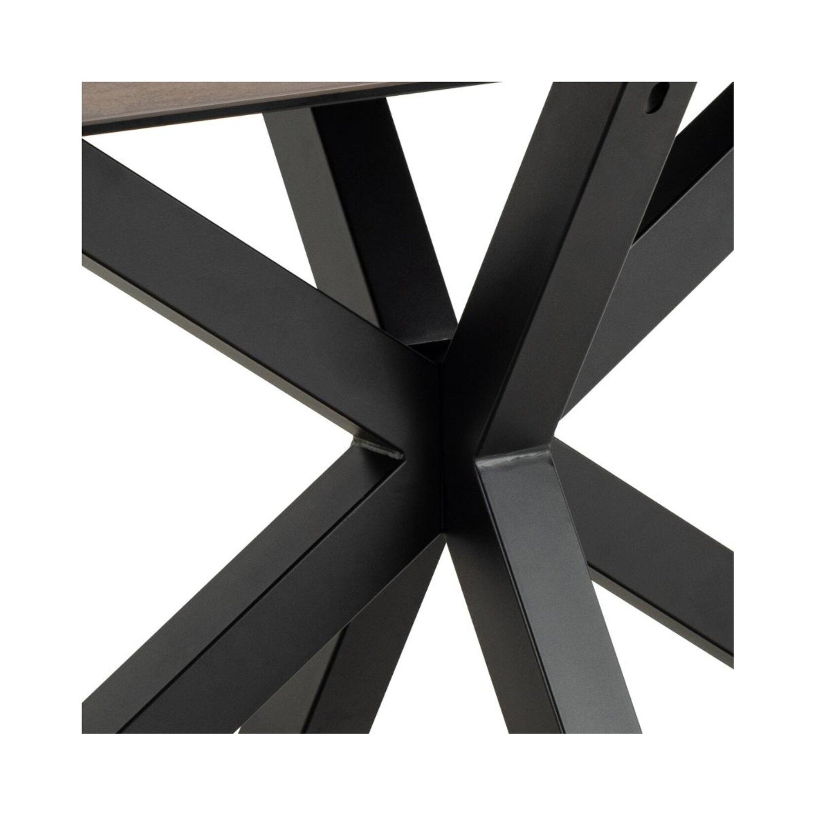 Rechthoekige eettafel Keramiek roestbruin 200x100