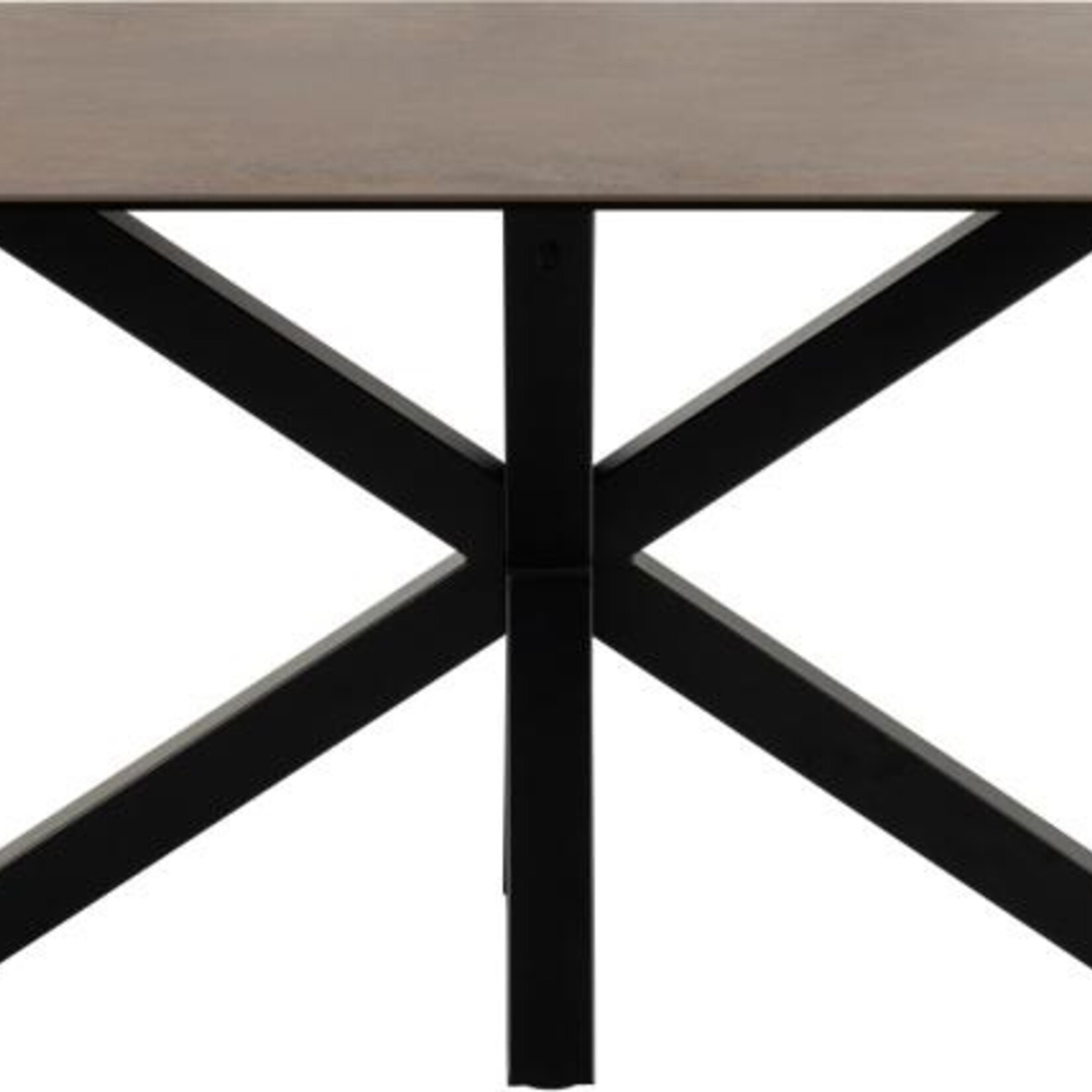 Rechthoekige eettafel Keramiek roestbruin 200x100