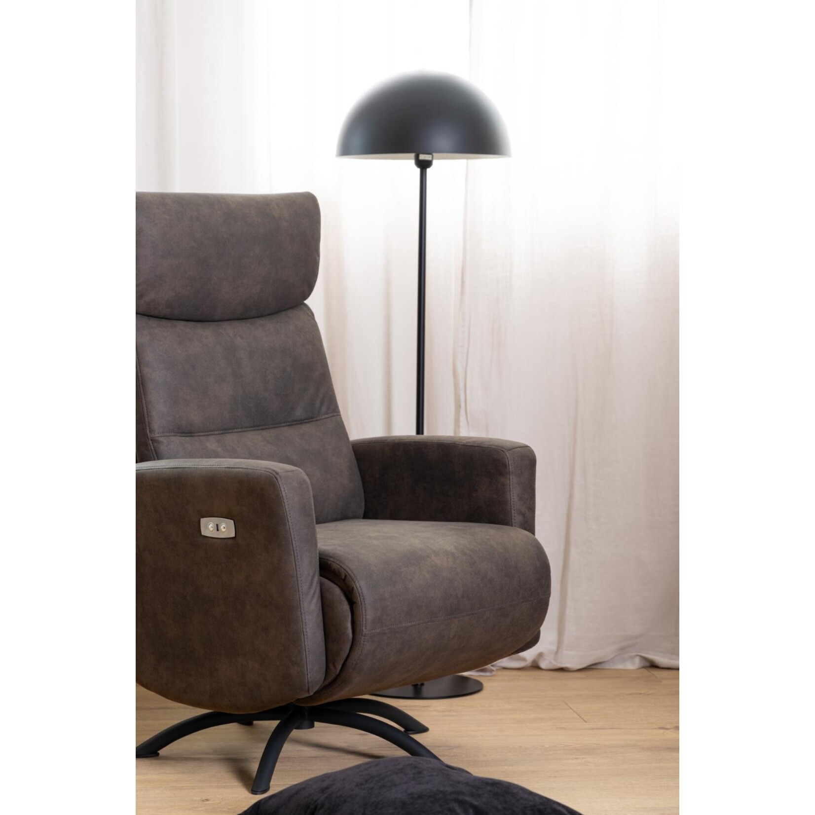 Kamares relaxfauteuil antraciet