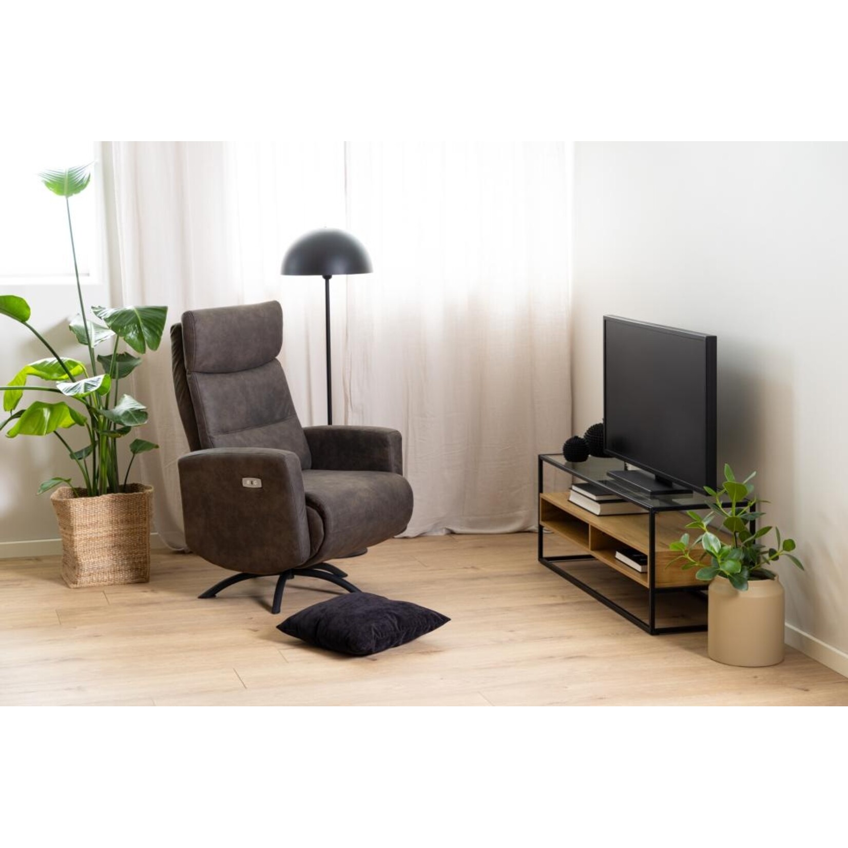 Kamares relaxfauteuil antraciet