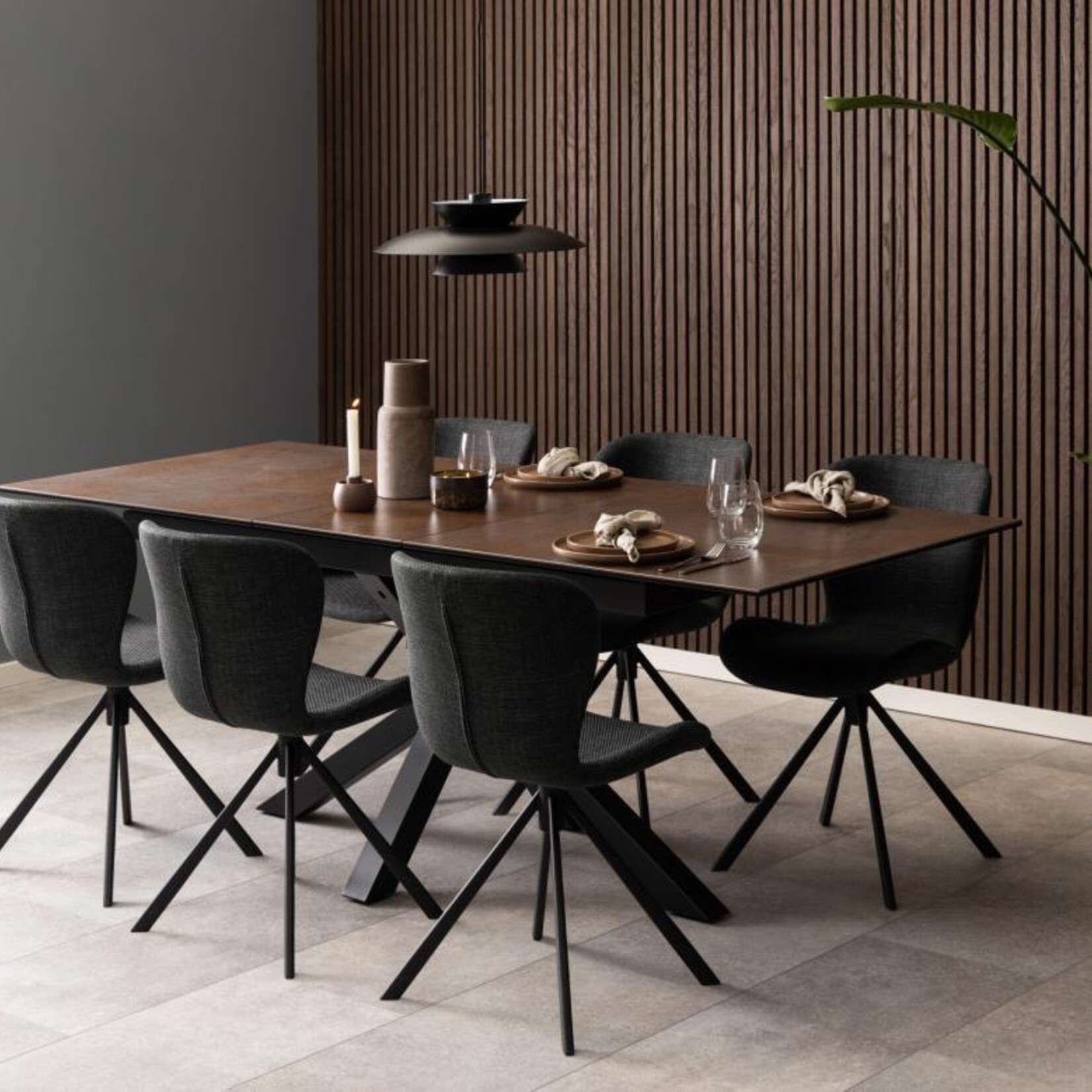 Heaven eettafel warme roestbruine (168/210x90x76 cm)