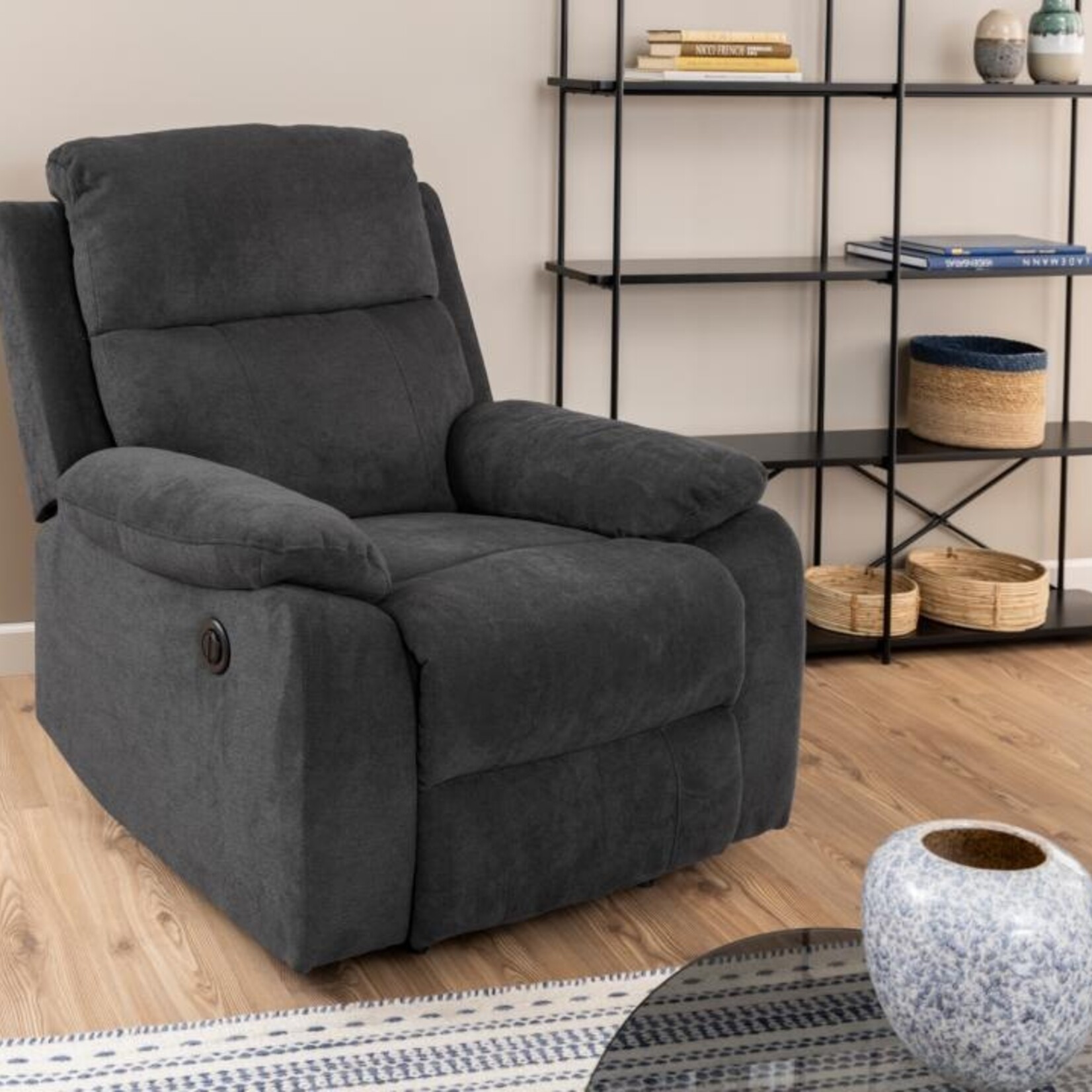 Mora Donker Grijs Elektrische Relaxfauteuil