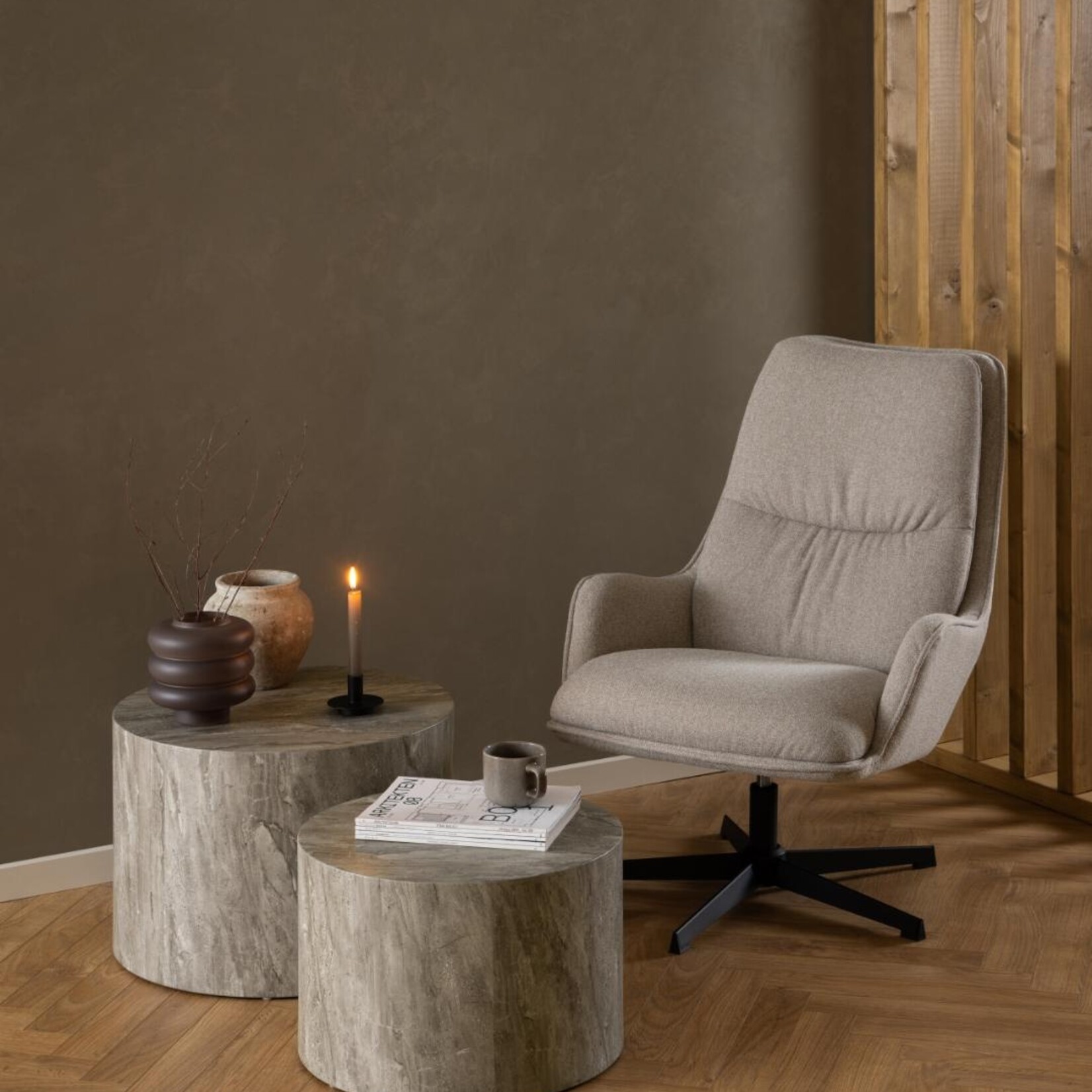 Bosley fauteuil beige