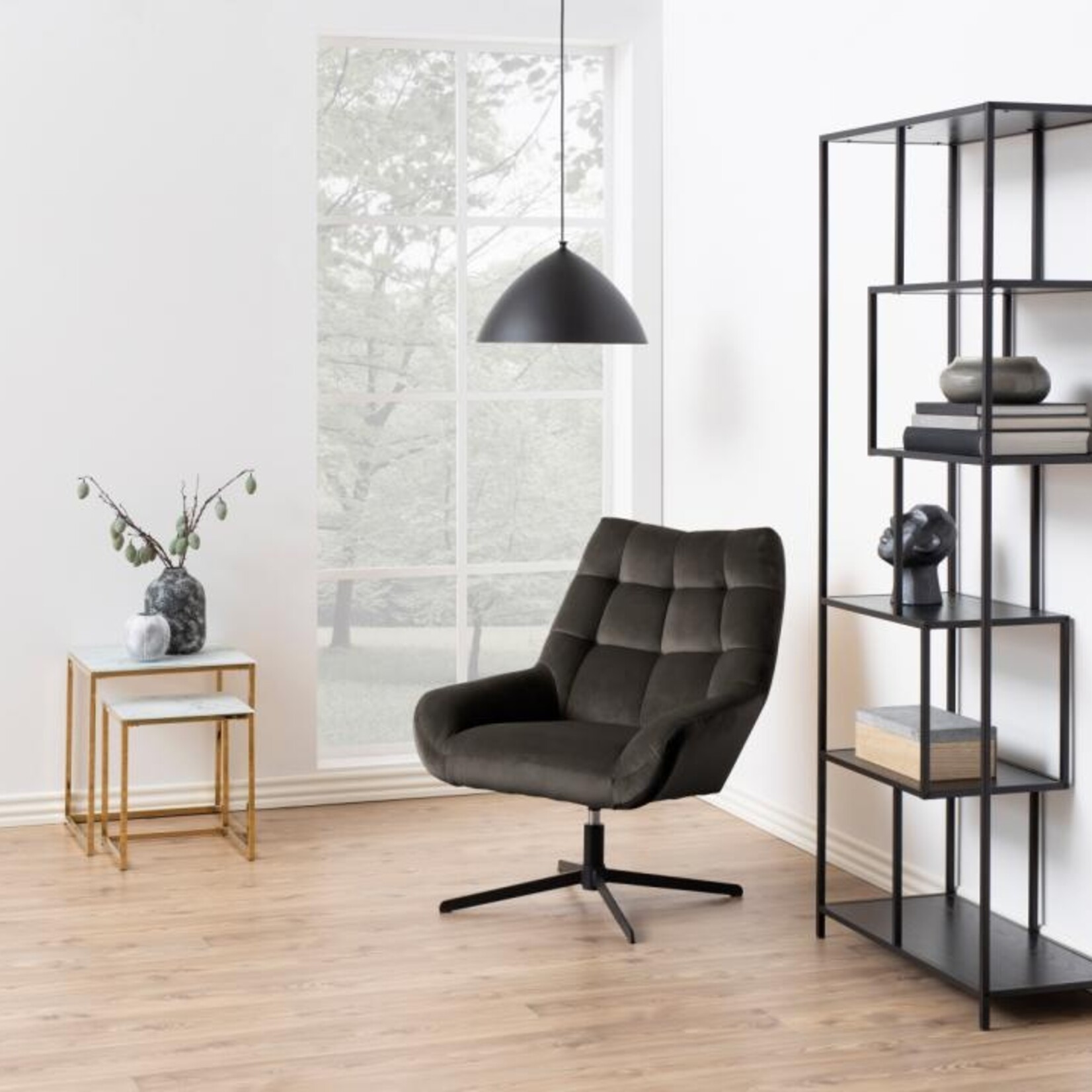 Fauteuil Paris Grijsbruin