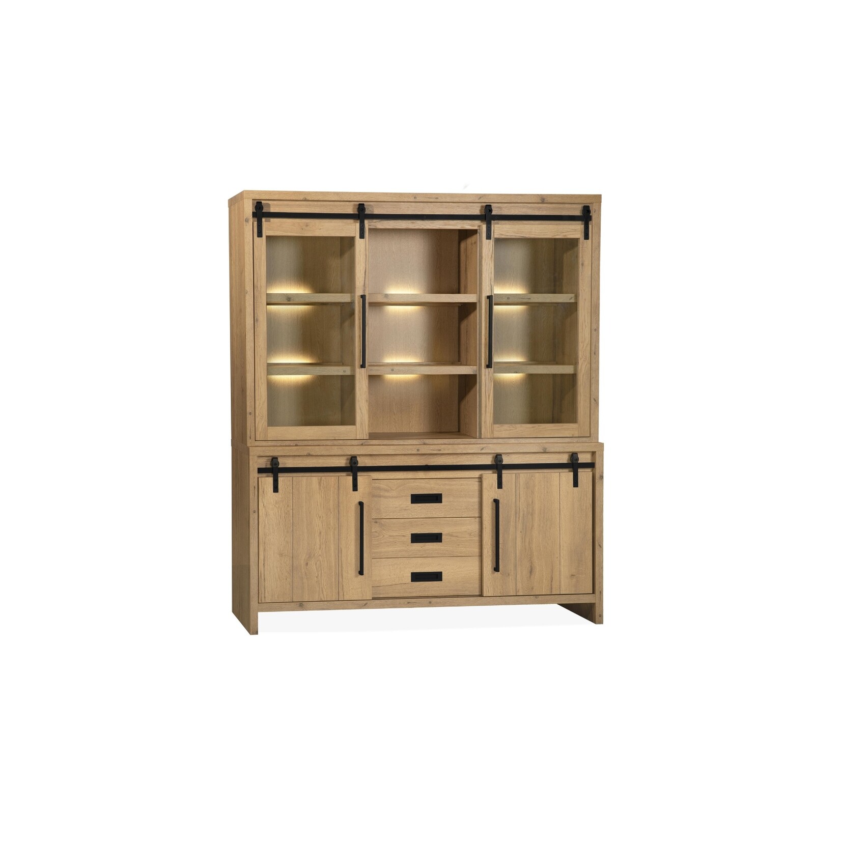 Maxfurn Vitrinekast Cottage  Warm, stijlvol & onderhoudsvriendelijk