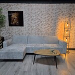 Hoekbank Luik stof Cremona 81 (Zowel links als rechts verkrijgbaar)