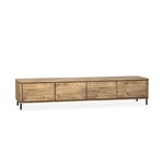 Maxfurn Lancaster TV-kast laag 236 cm | 4 klepdeuren Lamulux