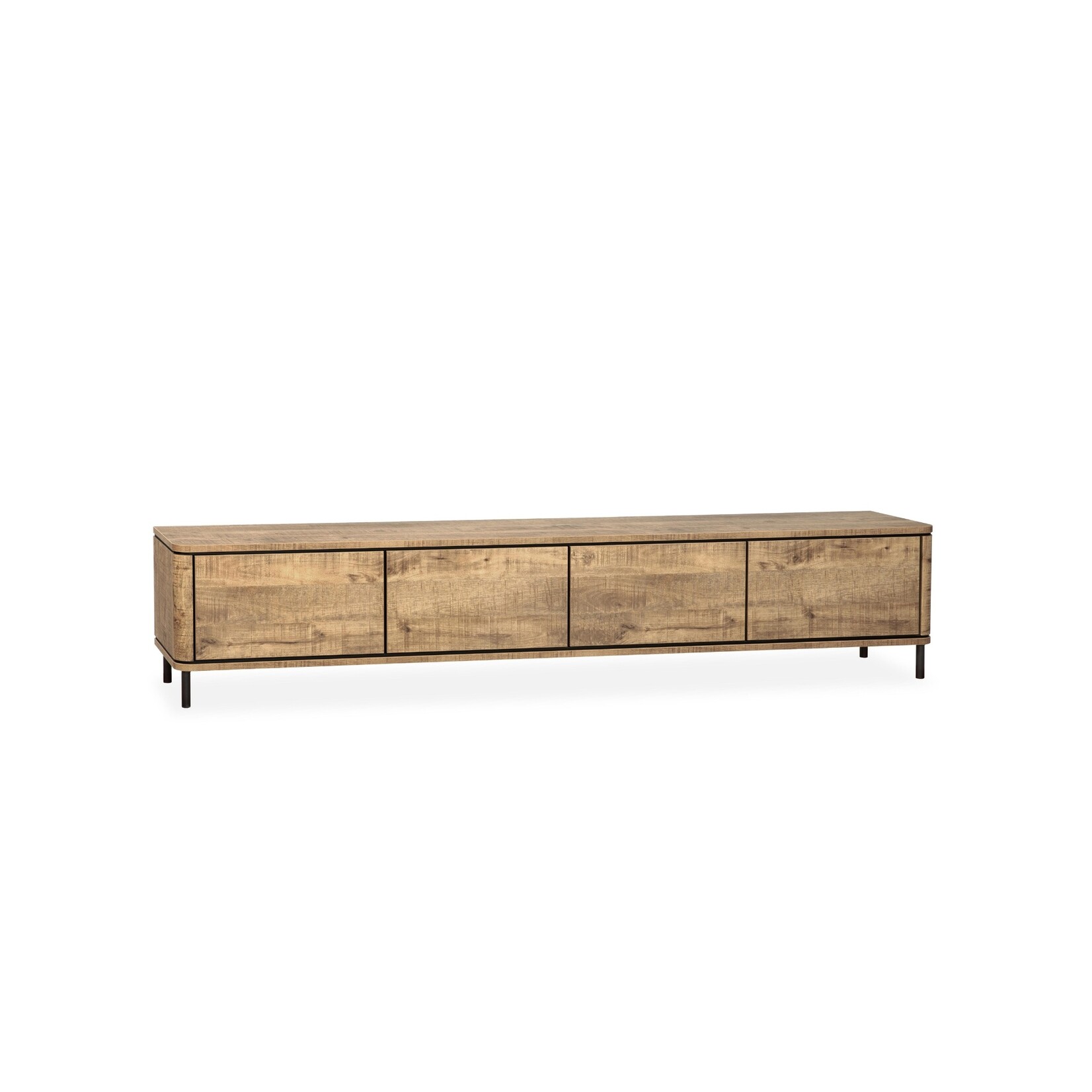 Lancaster Lancaster TV-kast laag 236 cm | 4 klepdeuren Lamulux - 7 kleuren verkrijgbaar