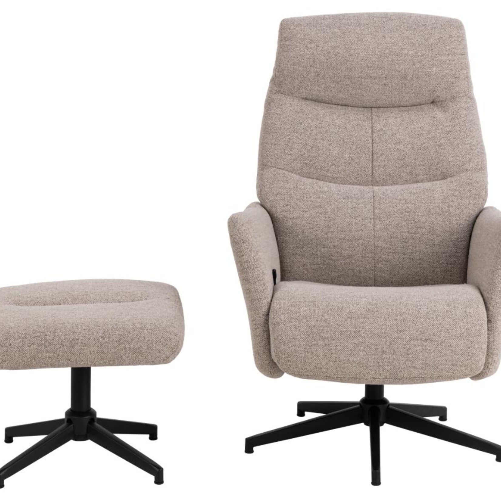 Fauteuil Londen Beige met voeten bank