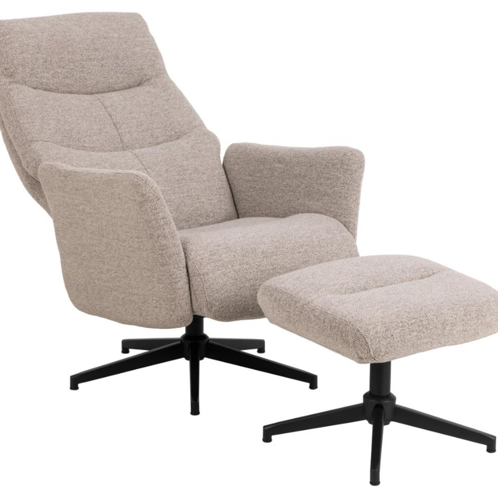 Fauteuil Londen Beige met voeten bank