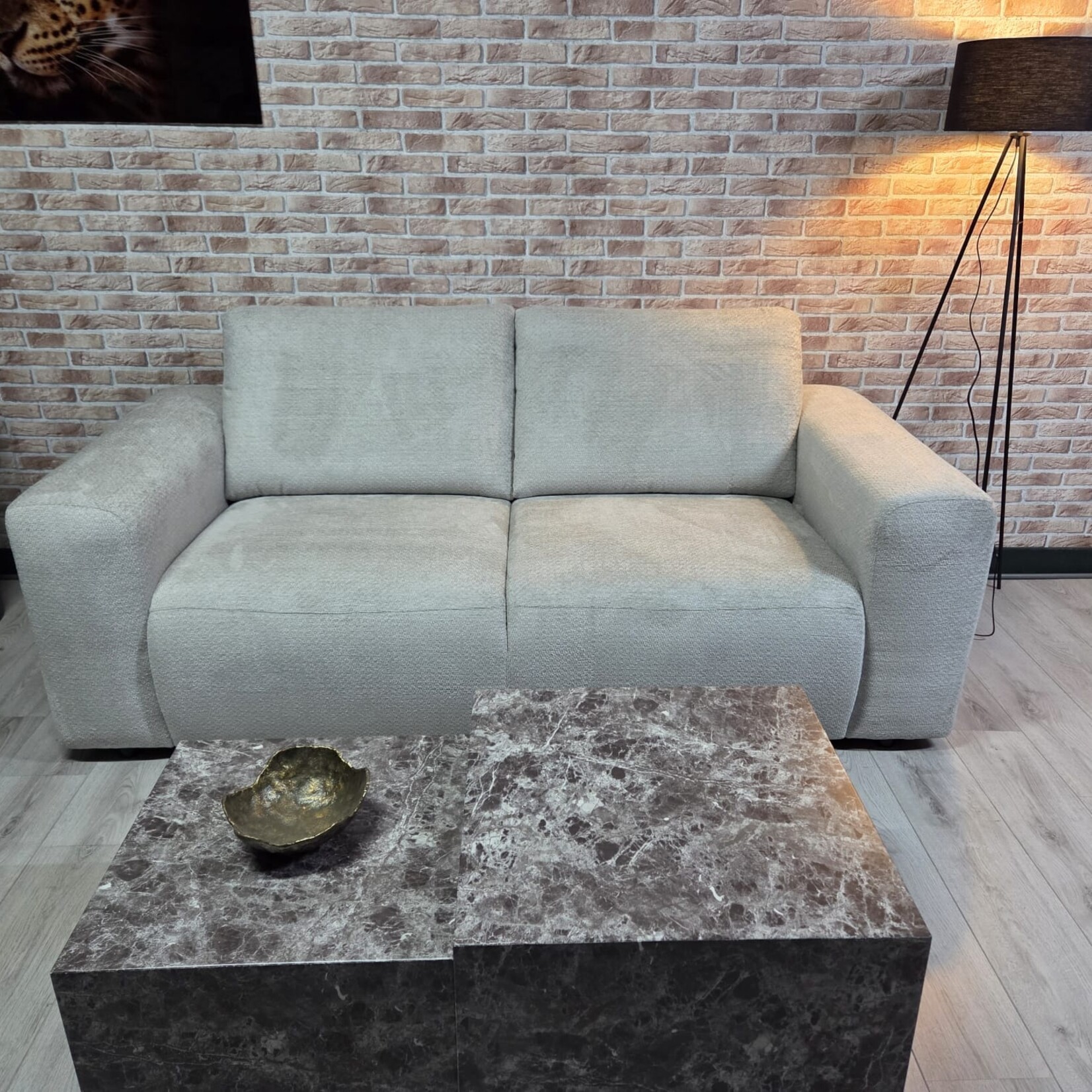 Moraira 2.5-zitsbank Moraira stof Movie Natural