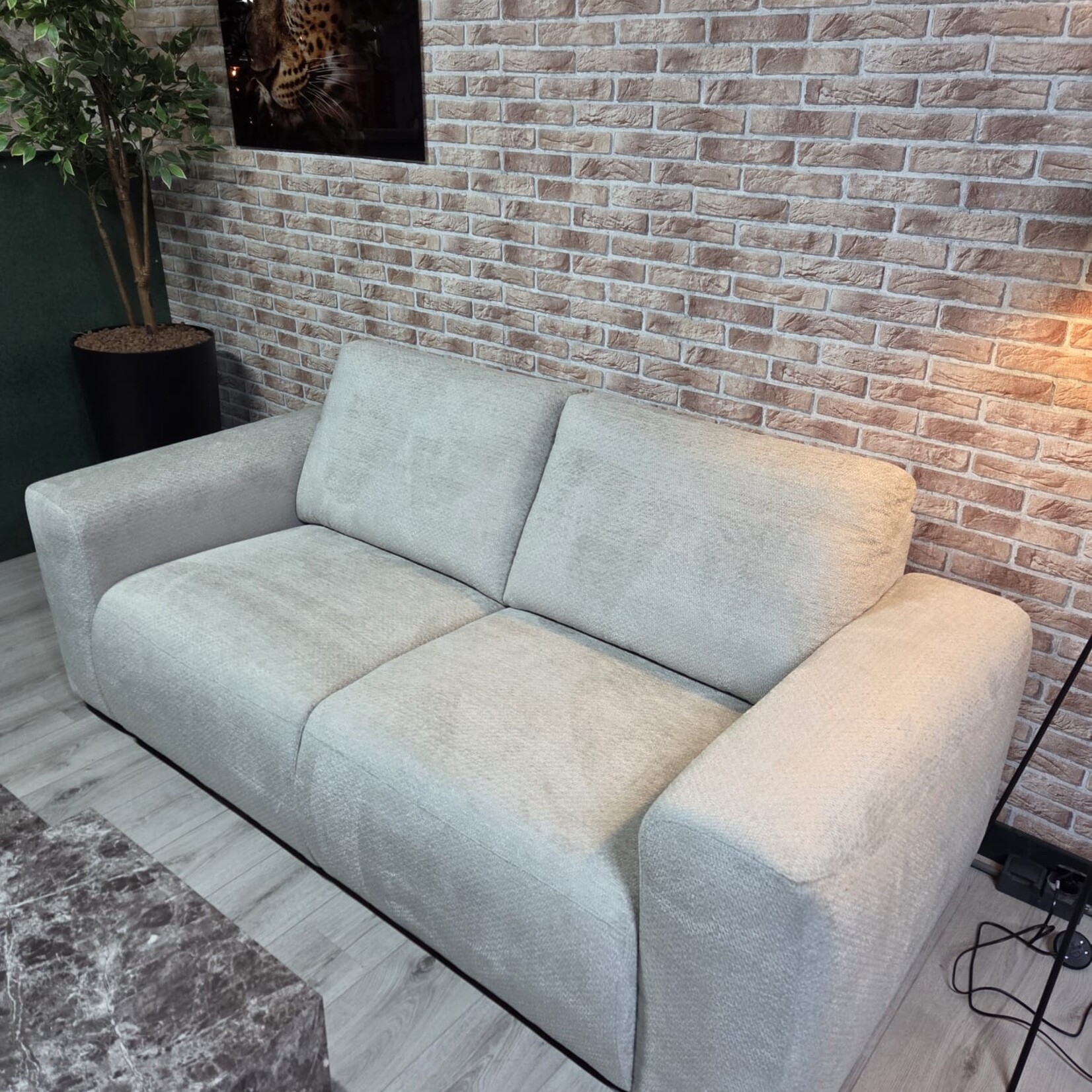 Moraira 2.5-zitsbank Moraira stof Movie Natural