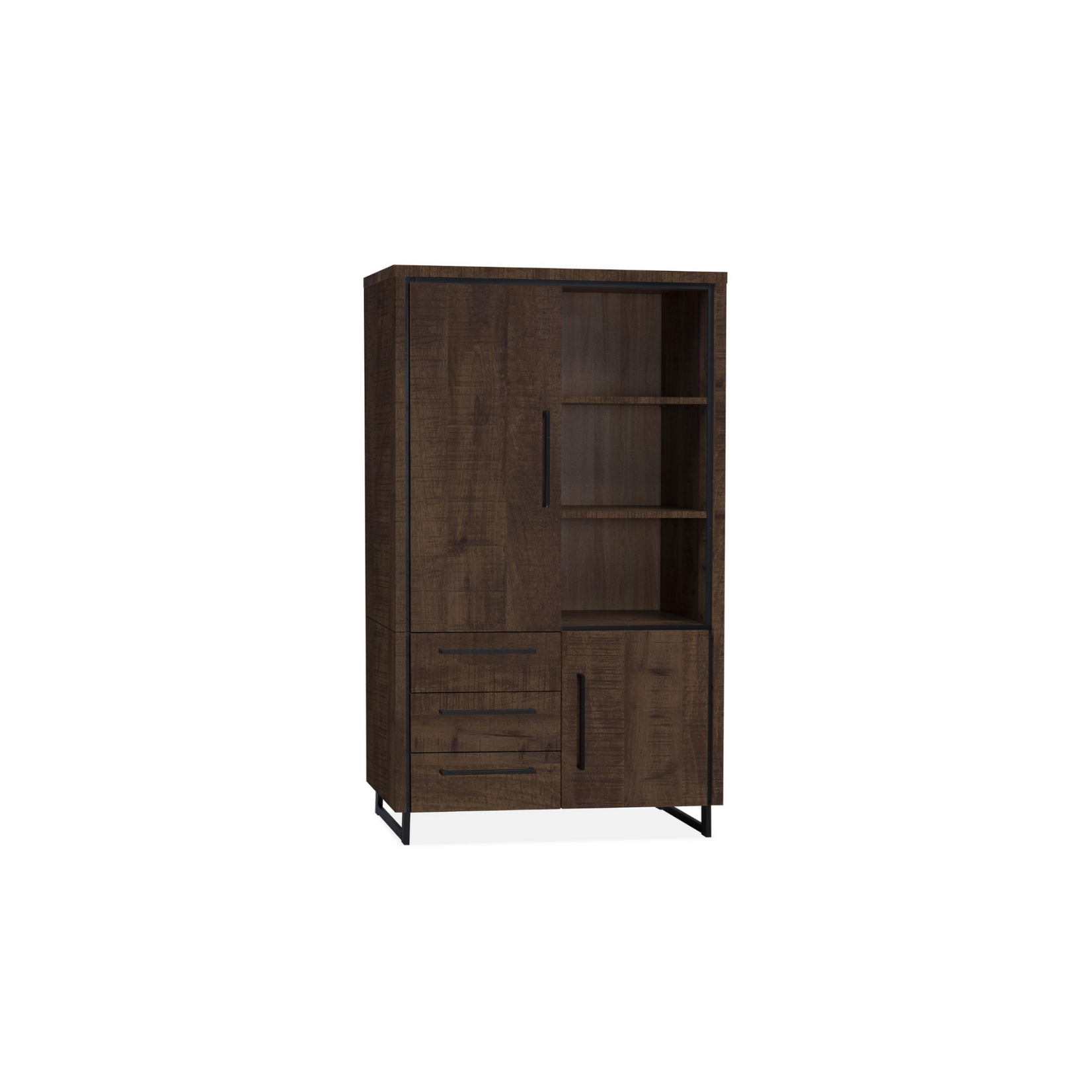 Rimini Bergkast Rimini 200 cm – Lamulux Dark Mango