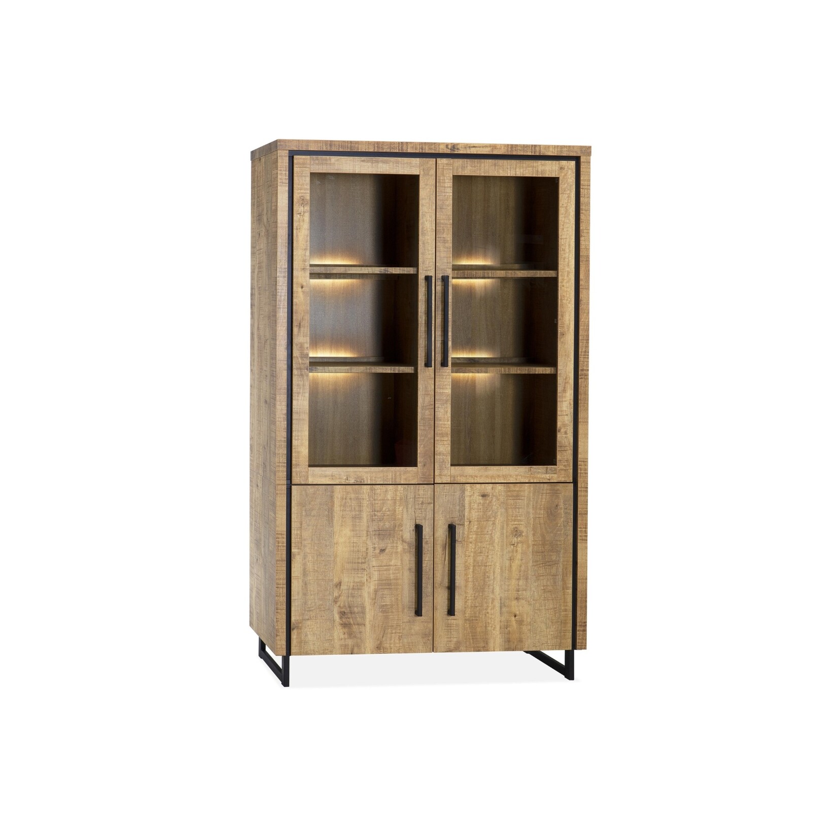 Rimini Rimini Vitrinekast Groot – Lamulux Mango 118 cm