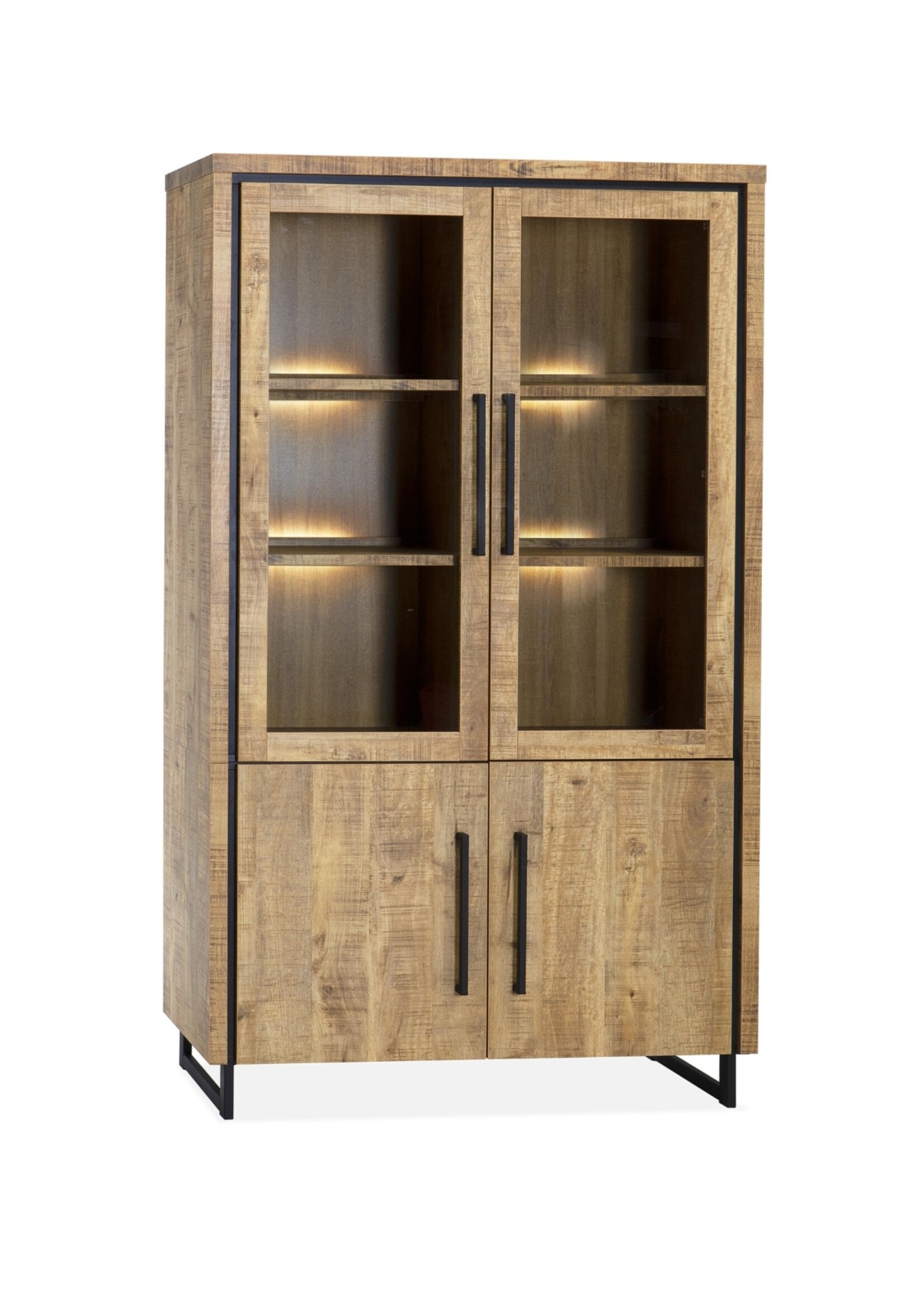 Rimini Rimini Vitrinekast Groot – Lamulux Mango 118 cm