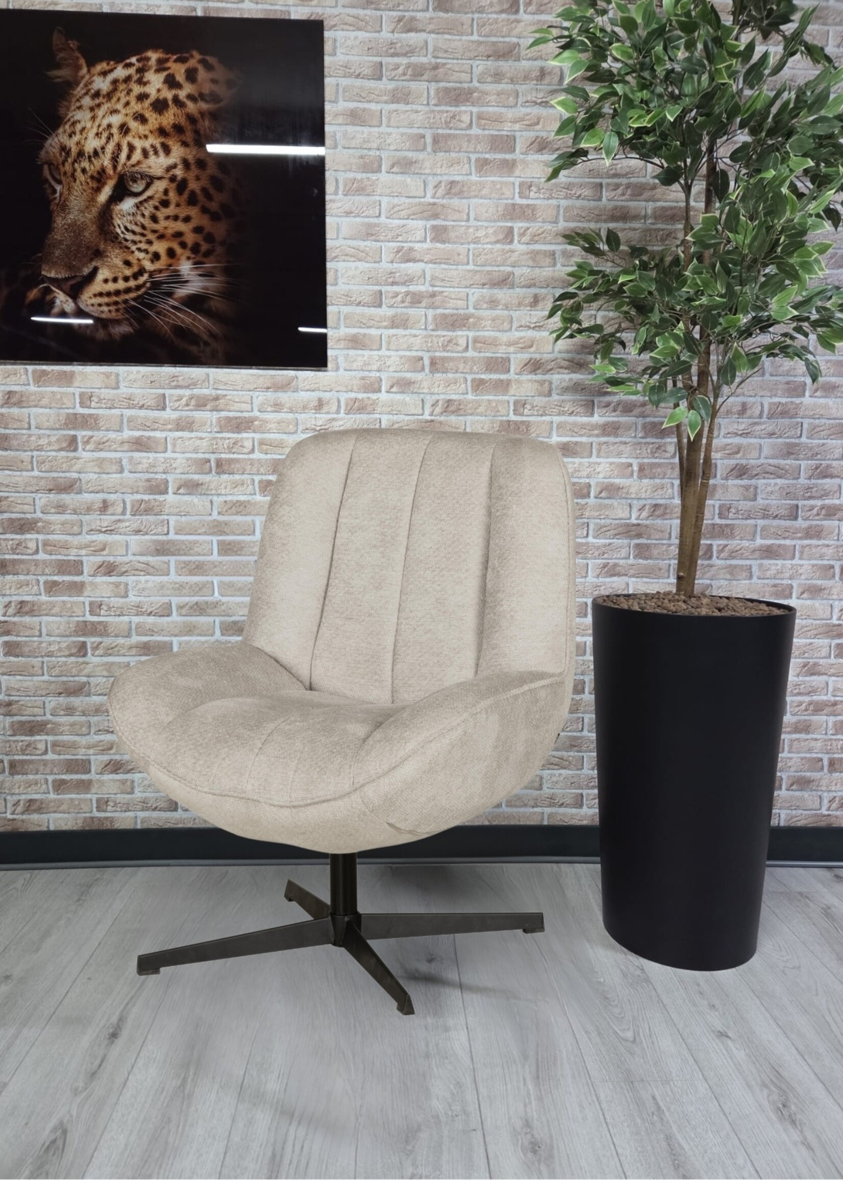 Zuma Fauteuil Zuma – Comfortabele stoel in Movie-stof Naturel