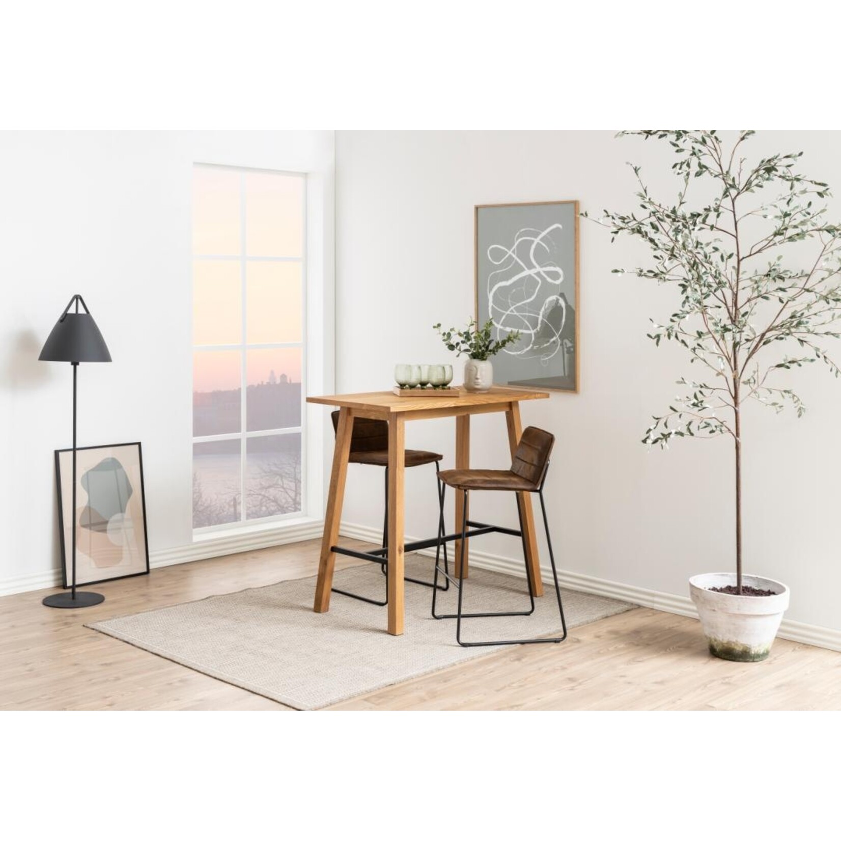 Bartafel Chara rechthoekig 117x58x105 cm