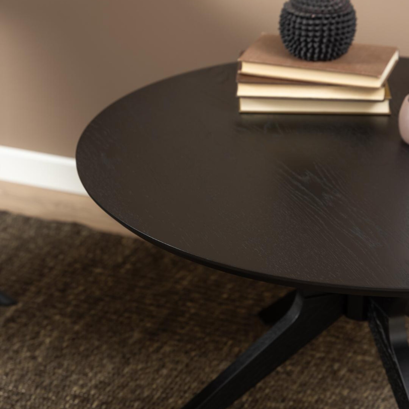 Salontafel Zwart Duncan Rond 80