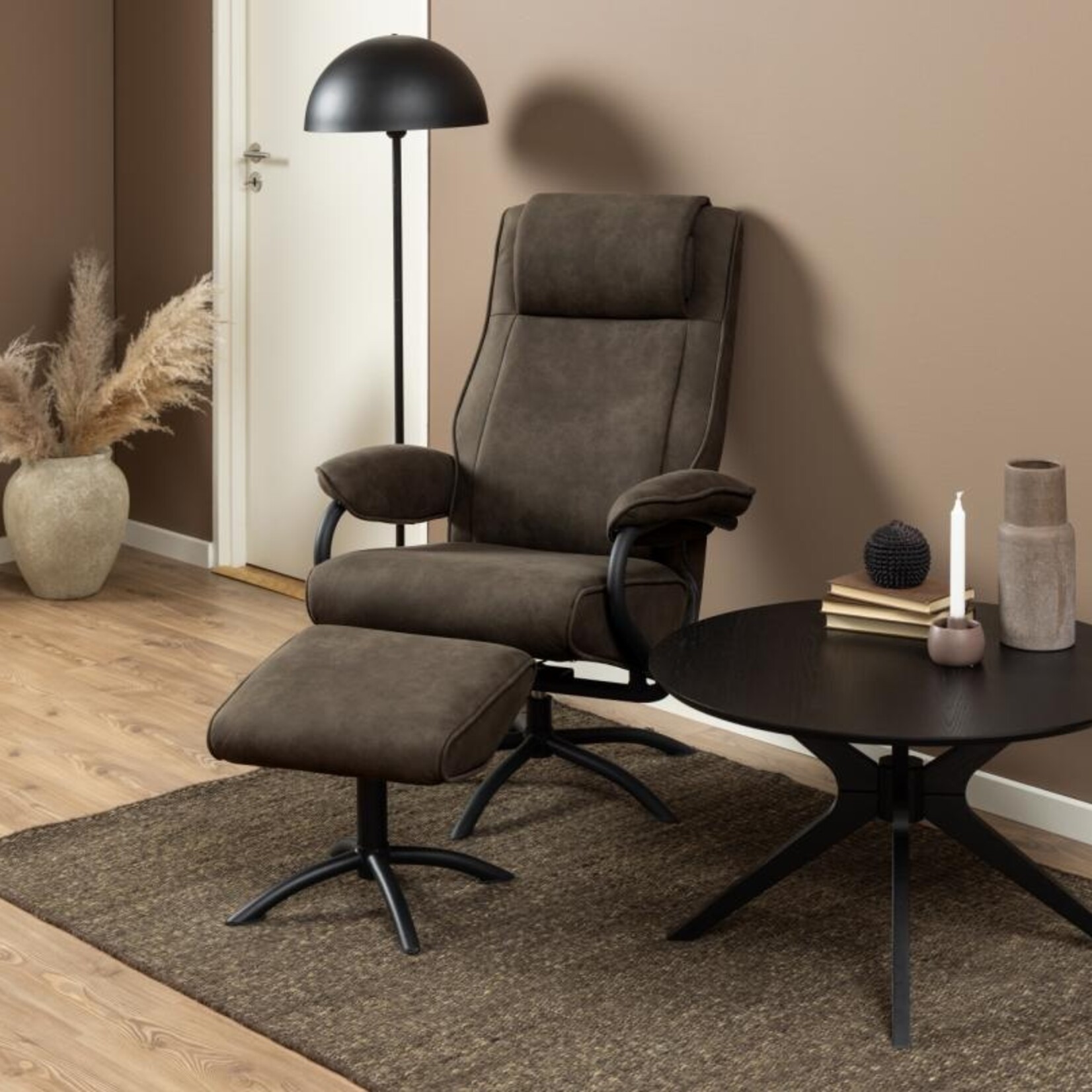 Salontafel Zwart Duncan Rond 80