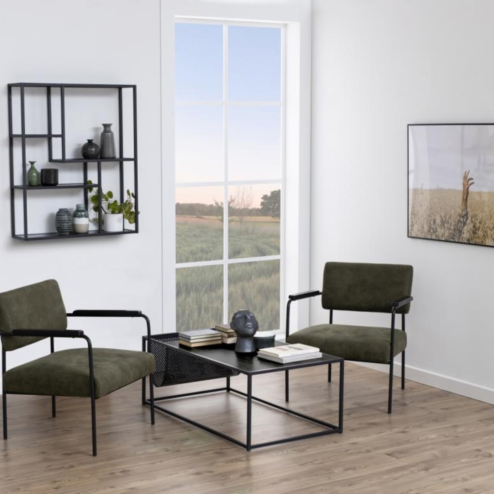 Rechthoekig wandrek Seaford 75x20x91