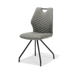 RV Design Stoel Carlos zwart Stof Soft Steel