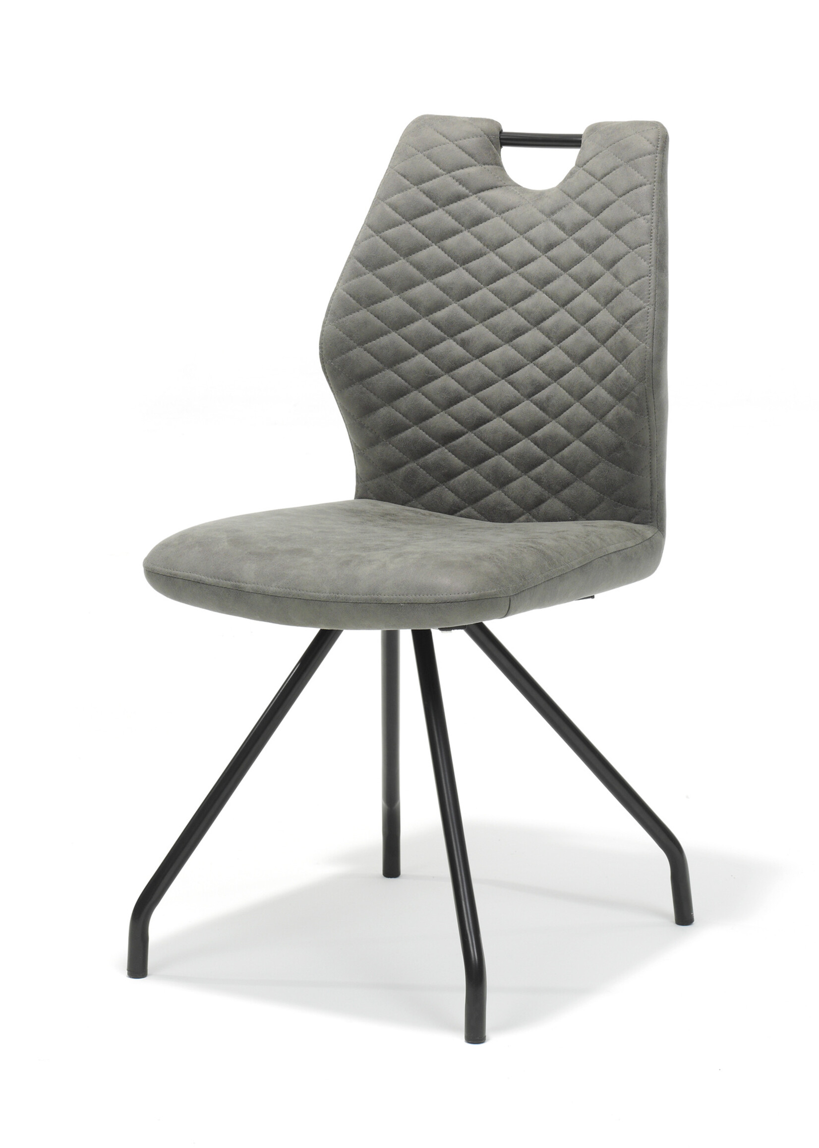 RV Design Stoel Carlos zwart Stof Soft Steel