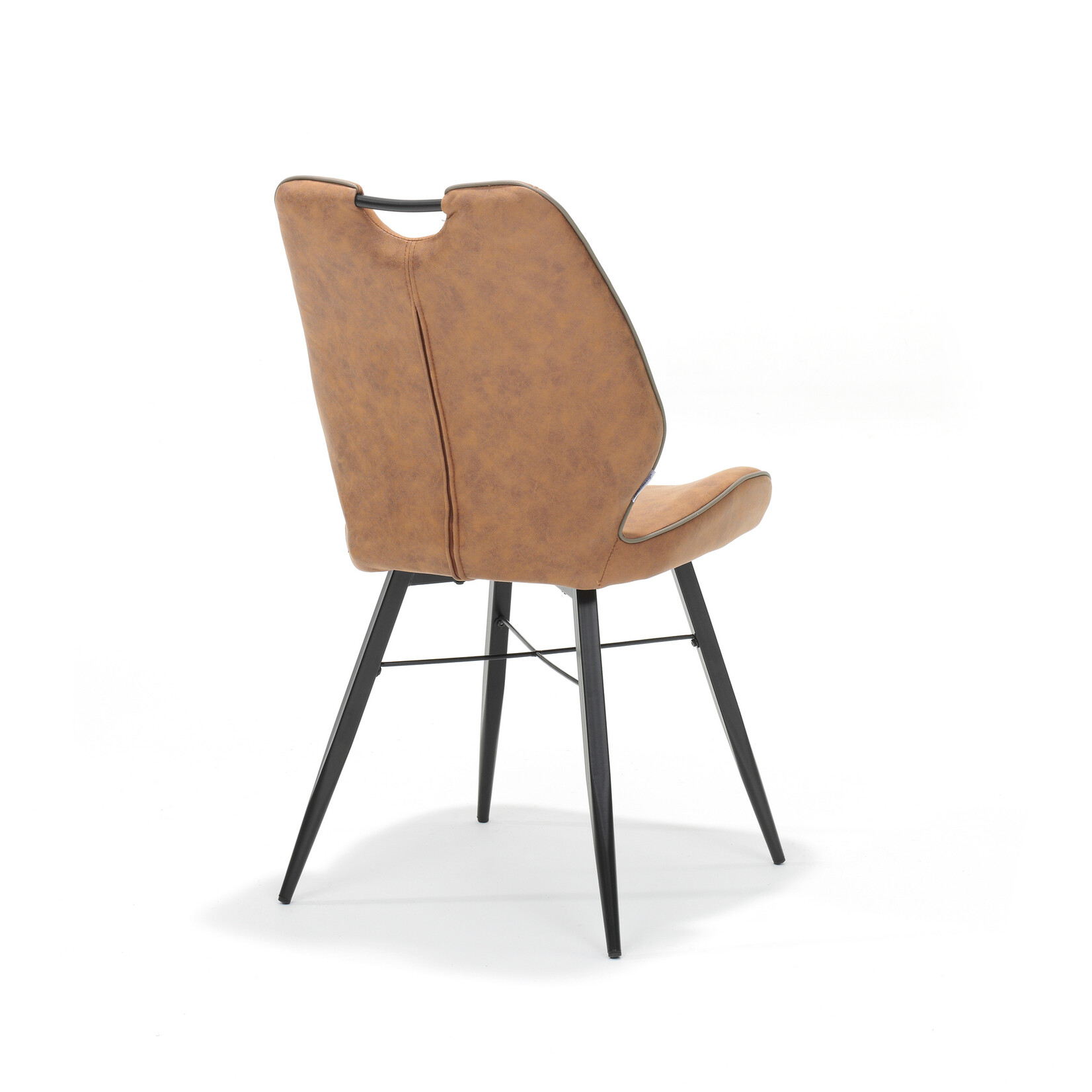 RV Design Stoel Quattro zwart stof Soft Cognac