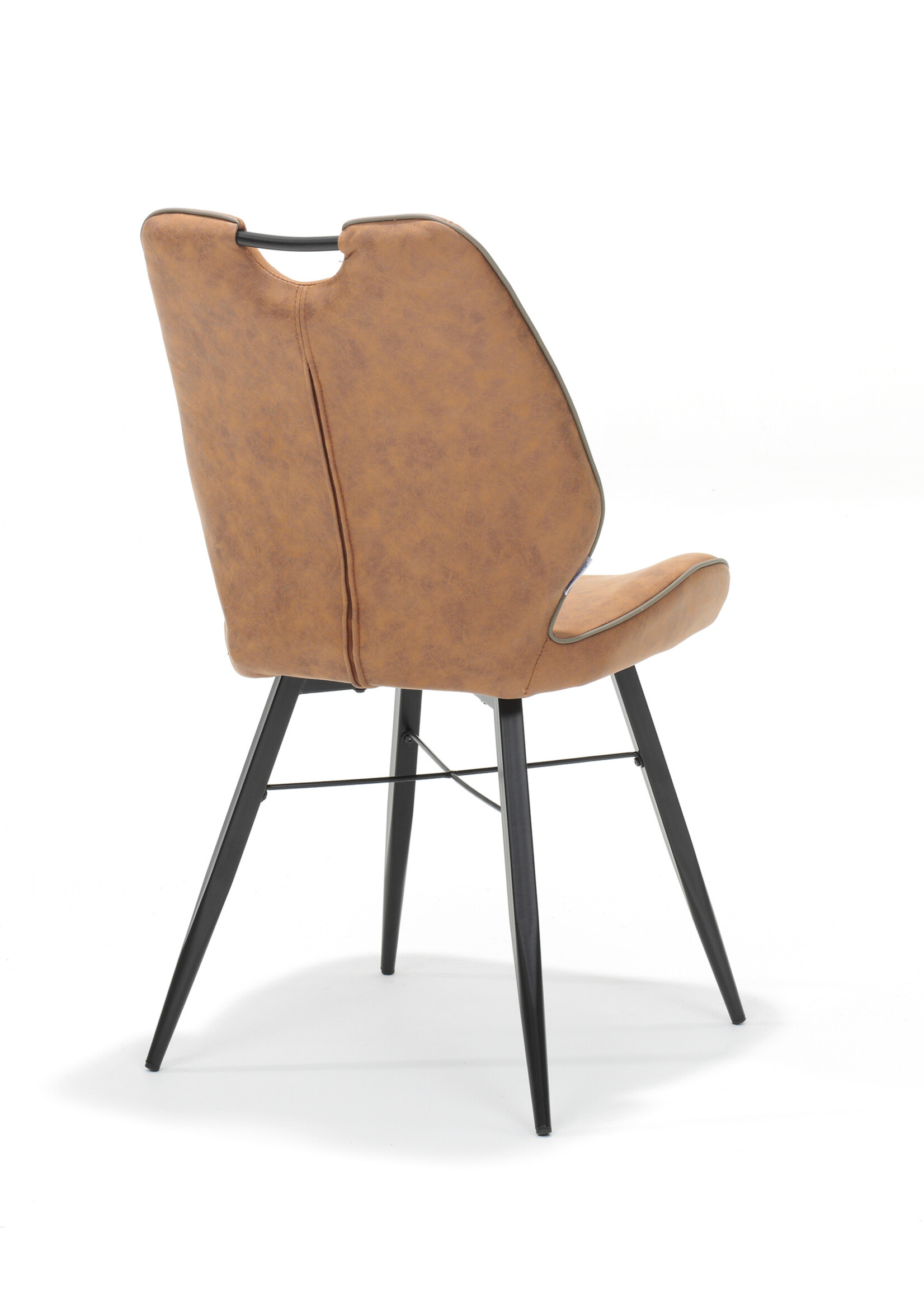 RV Design Stoel Quattro zwart stof Soft Cognac