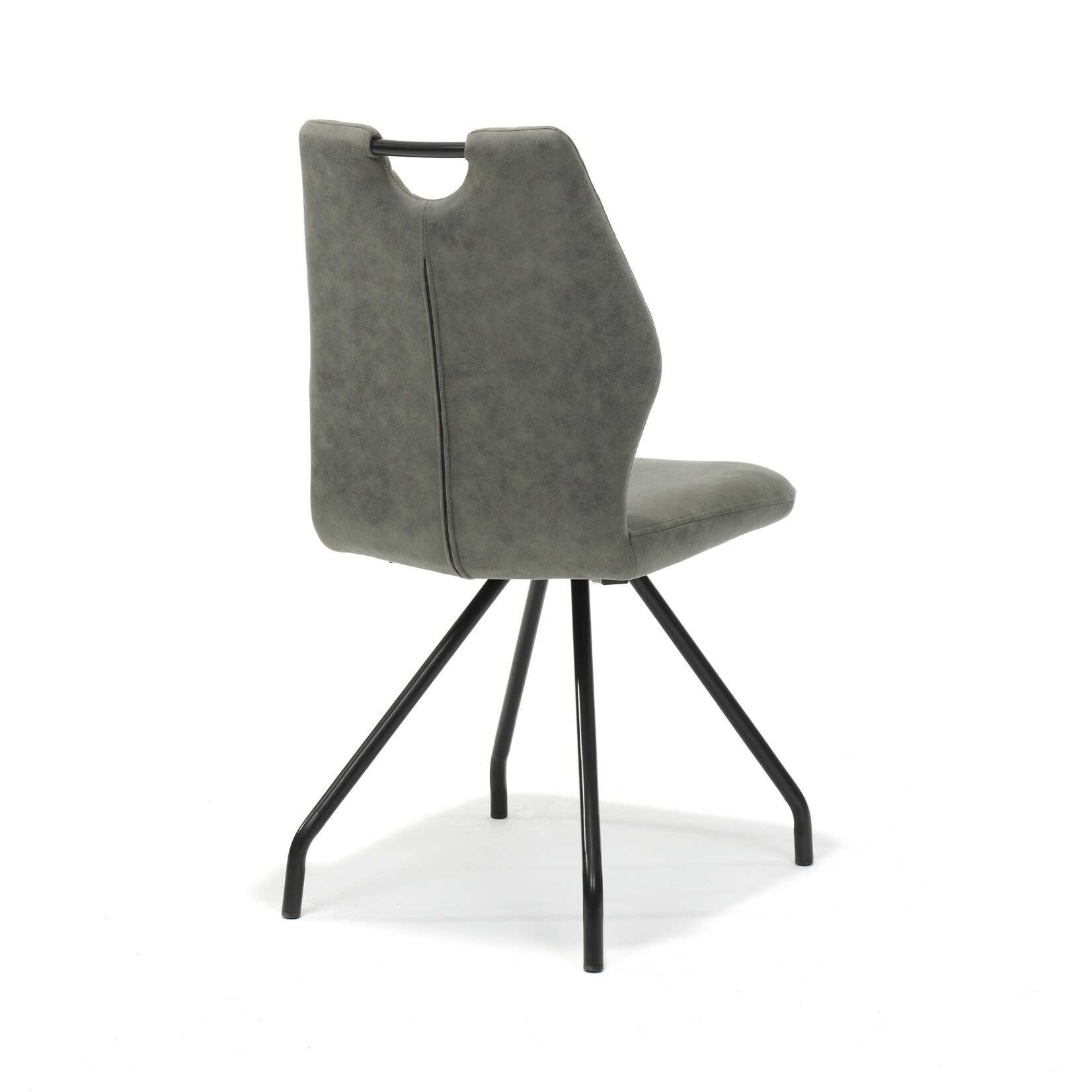 RV Design Stoel Carlos zwart Stof Soft Steel