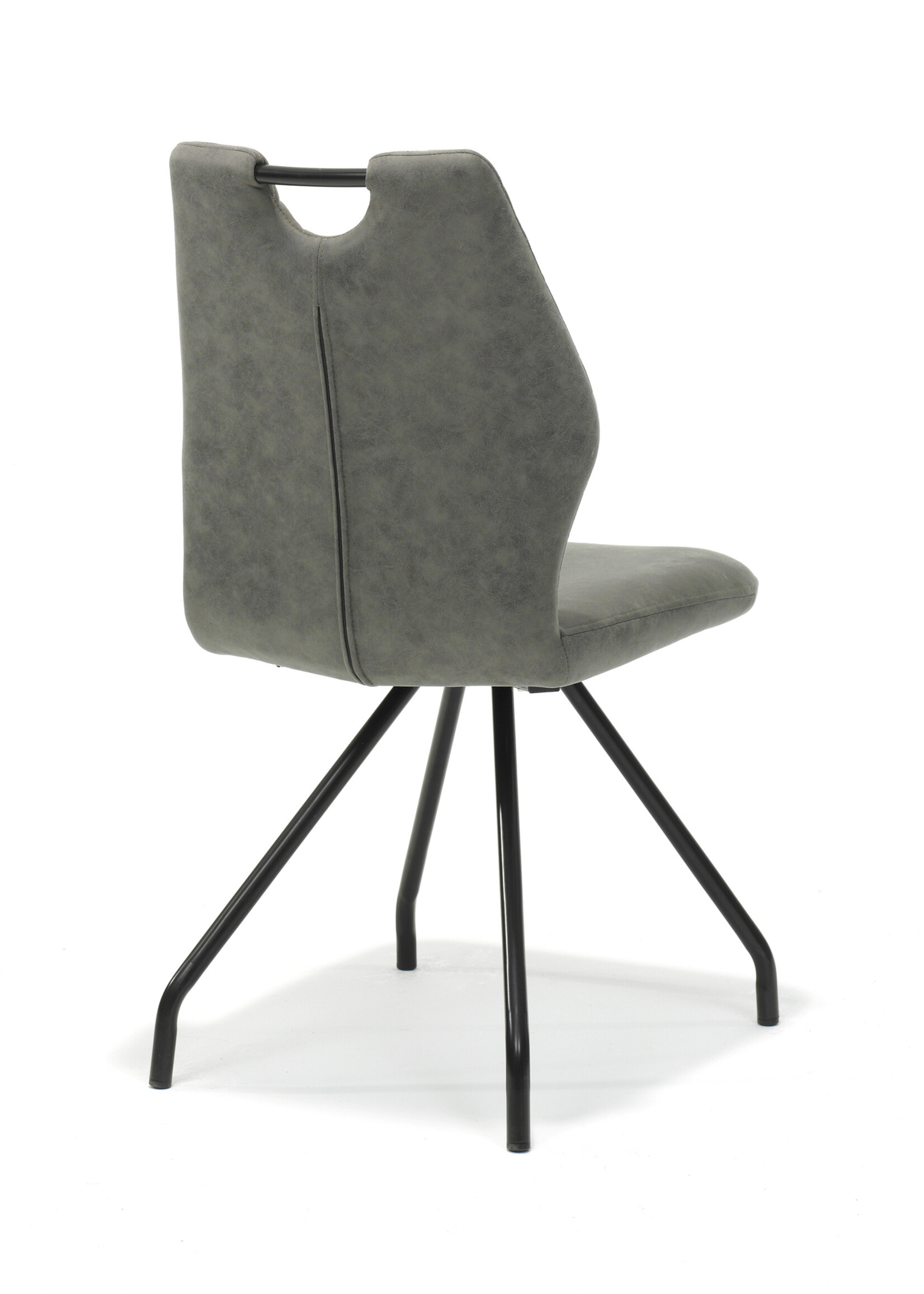 RV Design Stoel Carlos zwart Stof Soft Steel