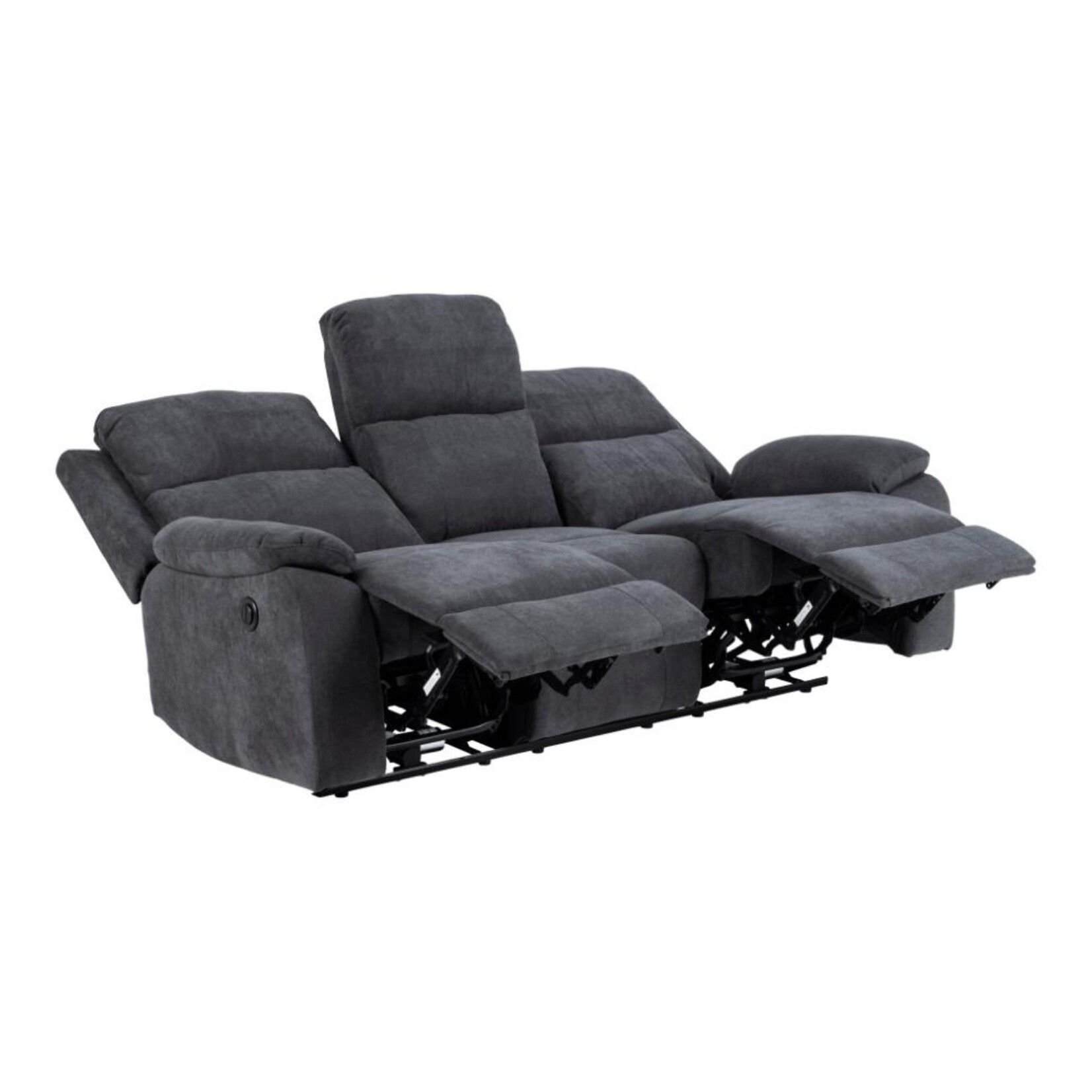 Mora Mora 3-zits relaxfauteuil – elektrisch verstelbaar – donkergrijze Enjoy stof