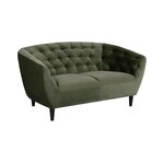 Ria Ria 2-zits bank – fluwelen stof – Forest green