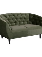 Ria Ria 2-zits bank – fluwelen stof – Forest green