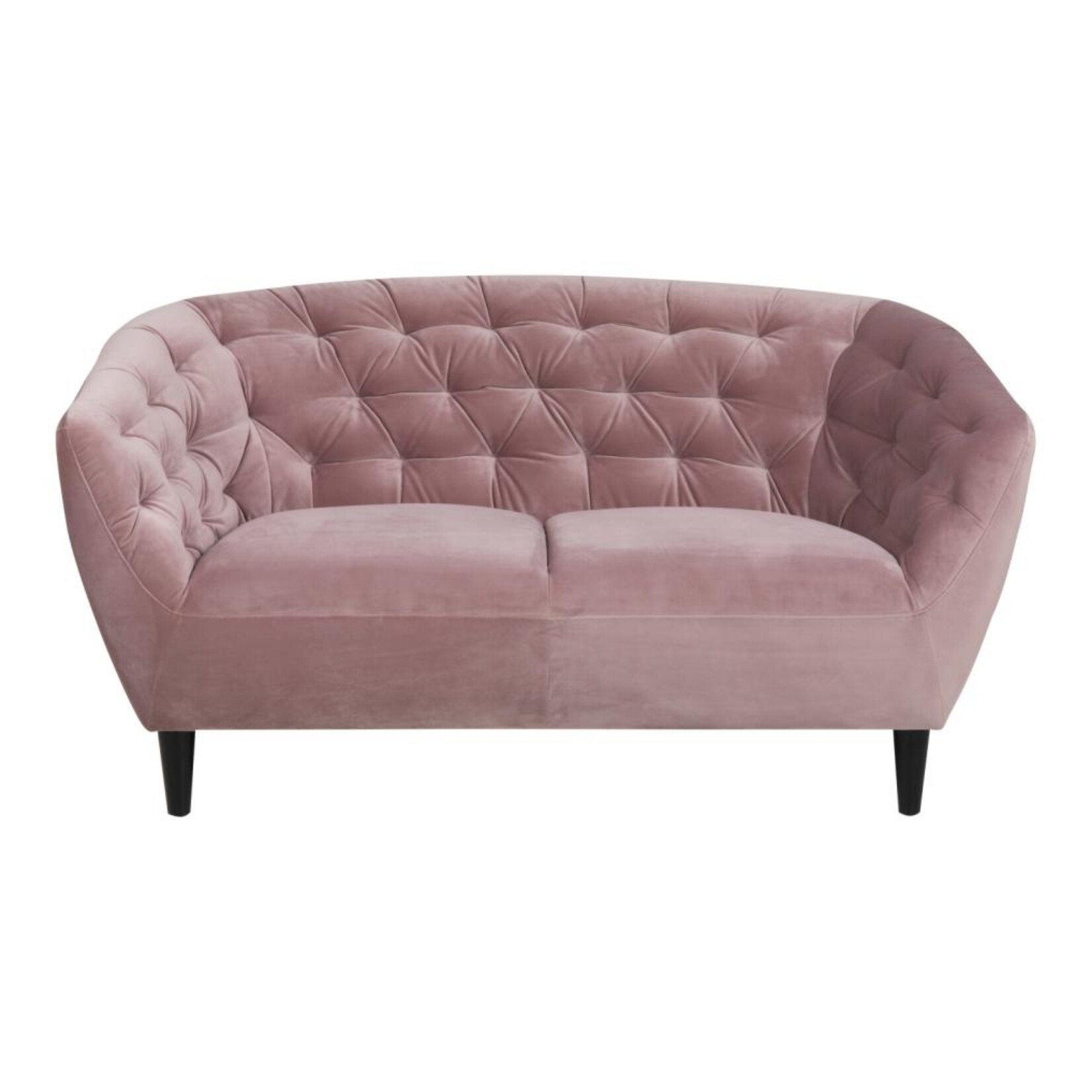 Ria Ria 2-zits bank – fluwelen stof –Rose