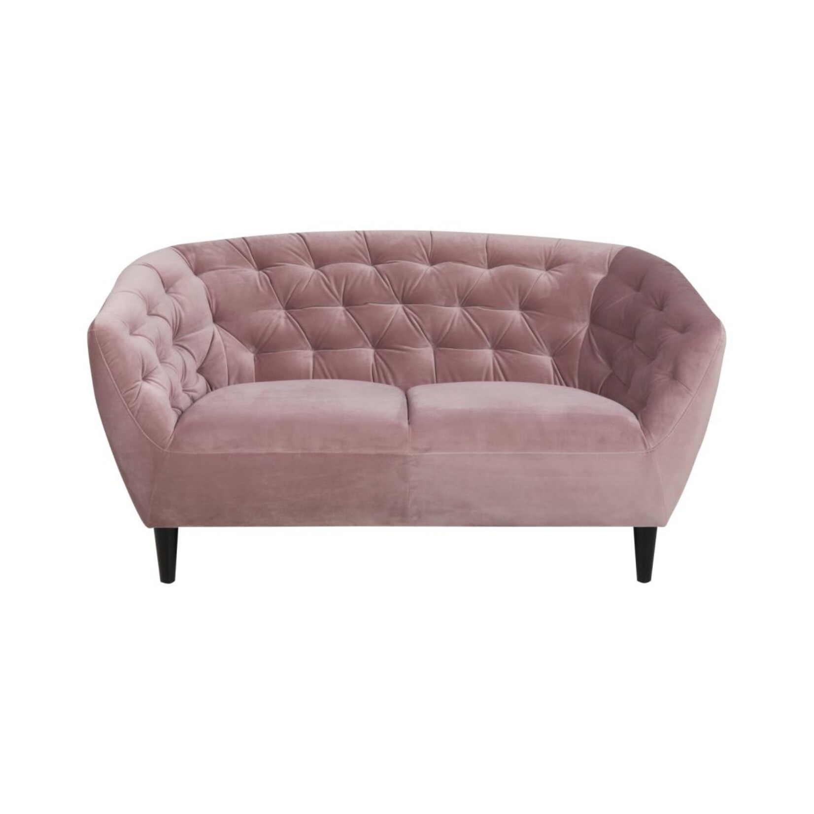 Ria Ria 2-zits bank – fluwelen stof –Rose