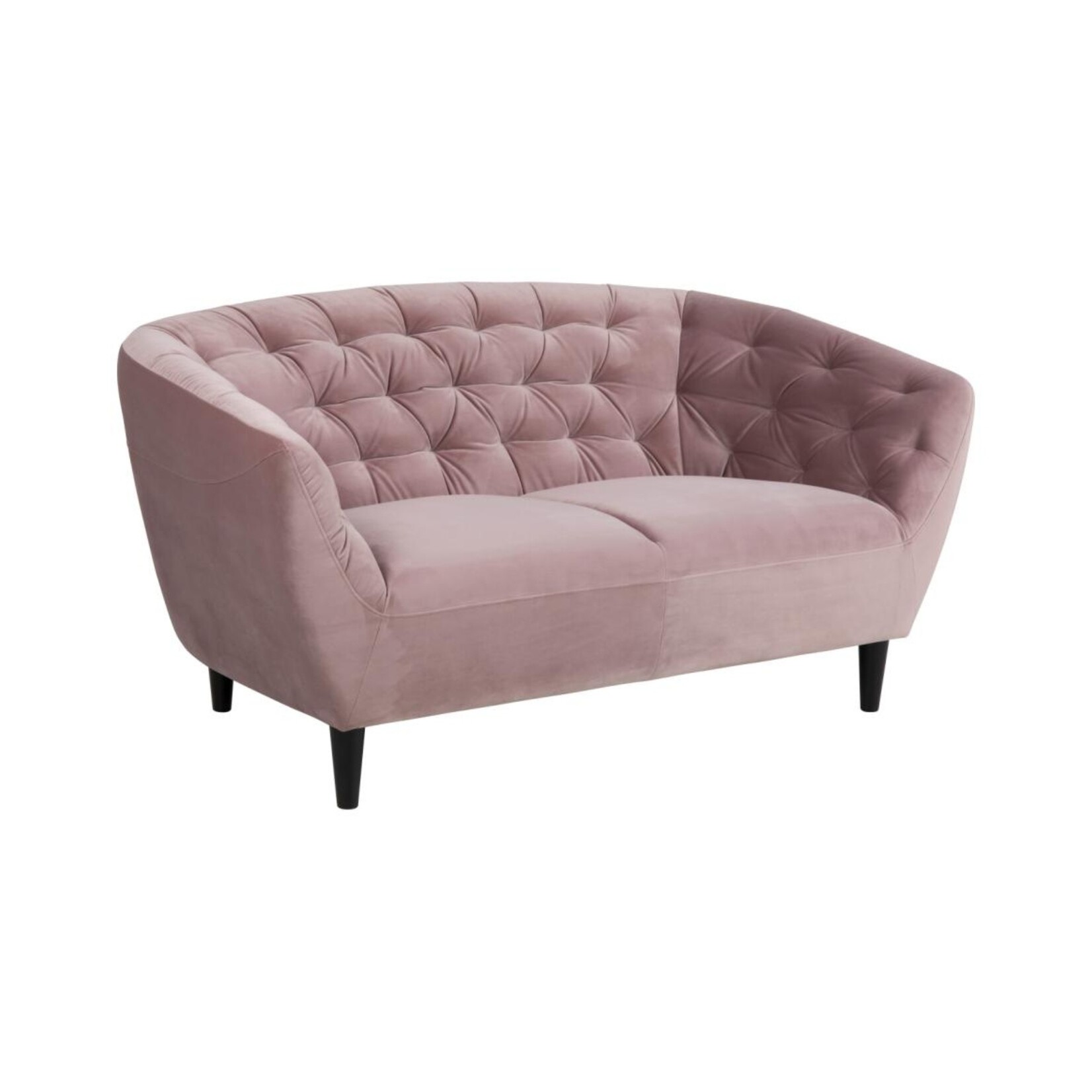 Ria Ria 2-zits bank – fluwelen stof –Rose