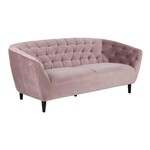 Ria Ria 3-zits bank – fluwelen stof – Rose