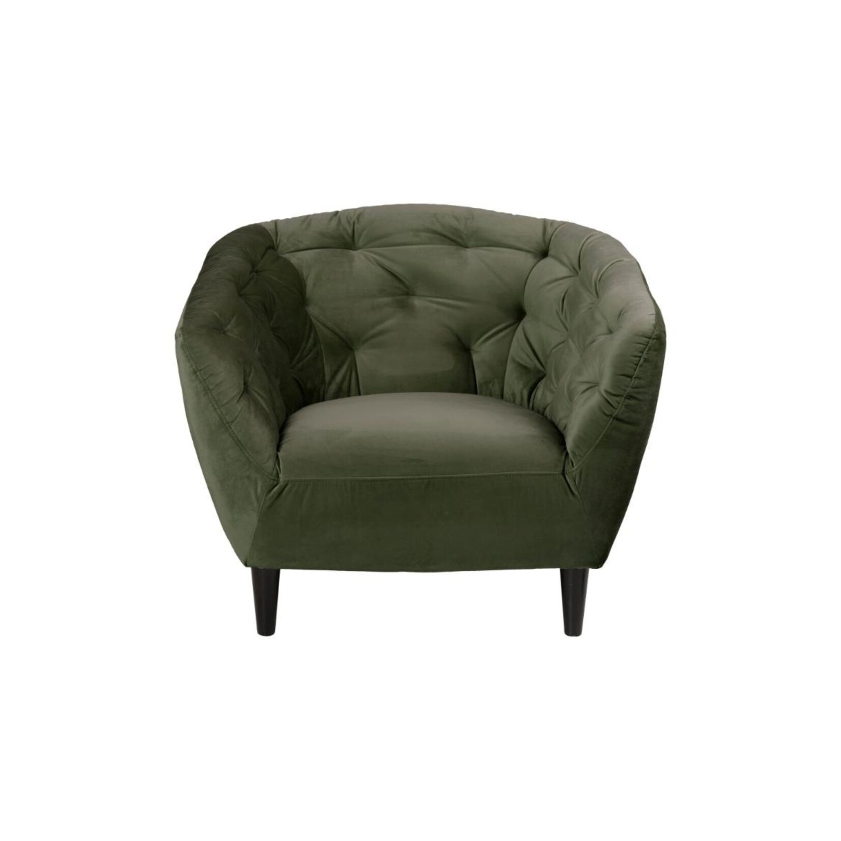 Ria Ria lounge stoel – fluwelen stof – Forest green