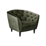 Ria Ria lounge stoel – fluwelen stof – Forest green
