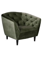Ria Ria lounge stoel – fluwelen stof – Forest green