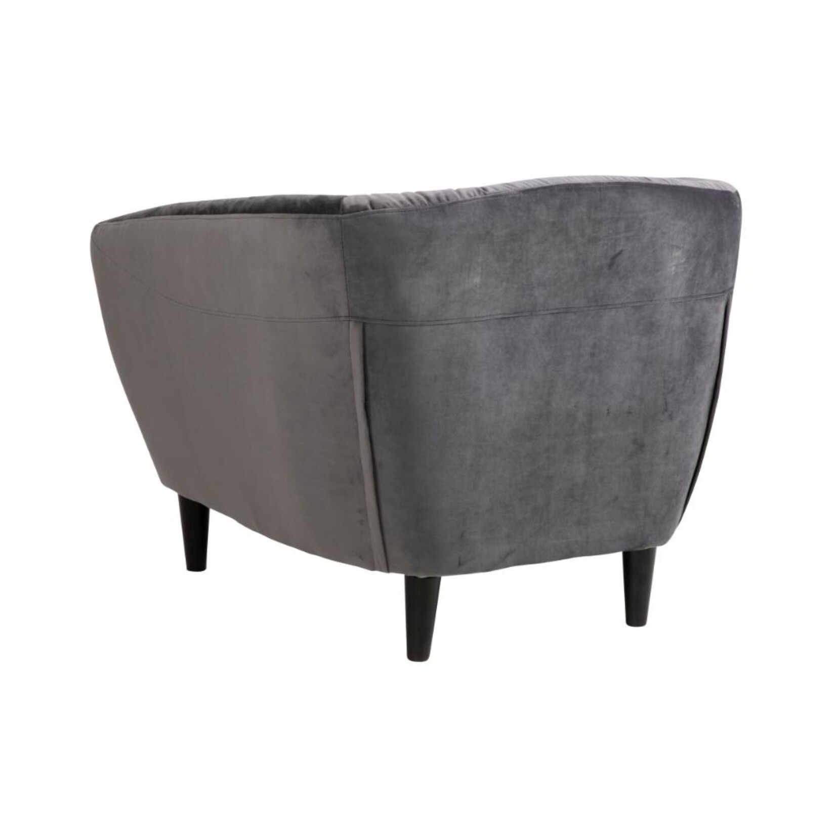 Ria Ria lounge stoel – fluwelen stof – Donkergrijs