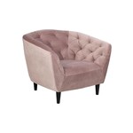 Ria Ria lounge stoel – fluwelen stof – Dusty rose